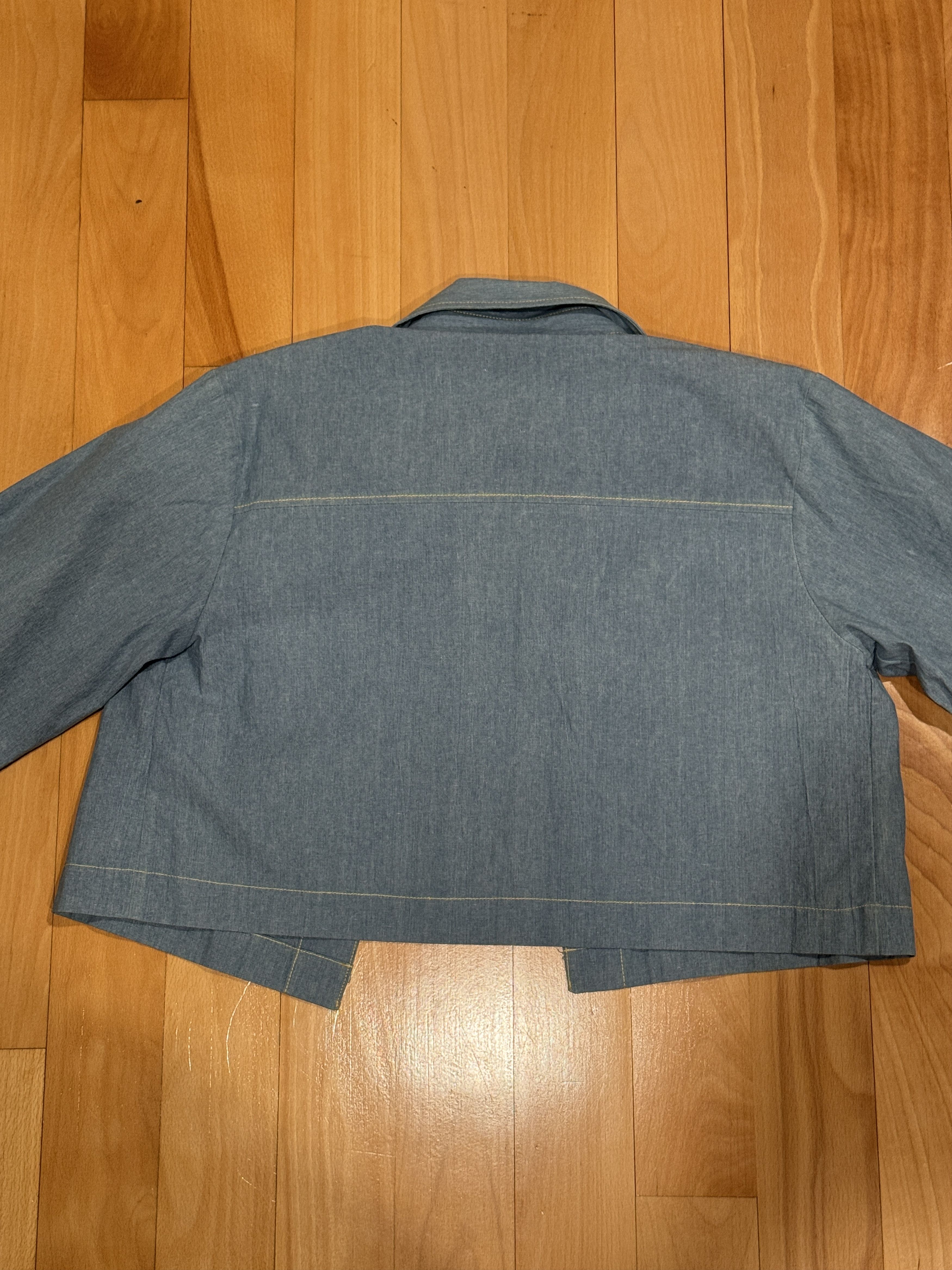 Vintage COCOS Korean Streetwear Women's Light Blue Cropped Jacket Size S / US 4 / IT 40 - 4 Thumbnail