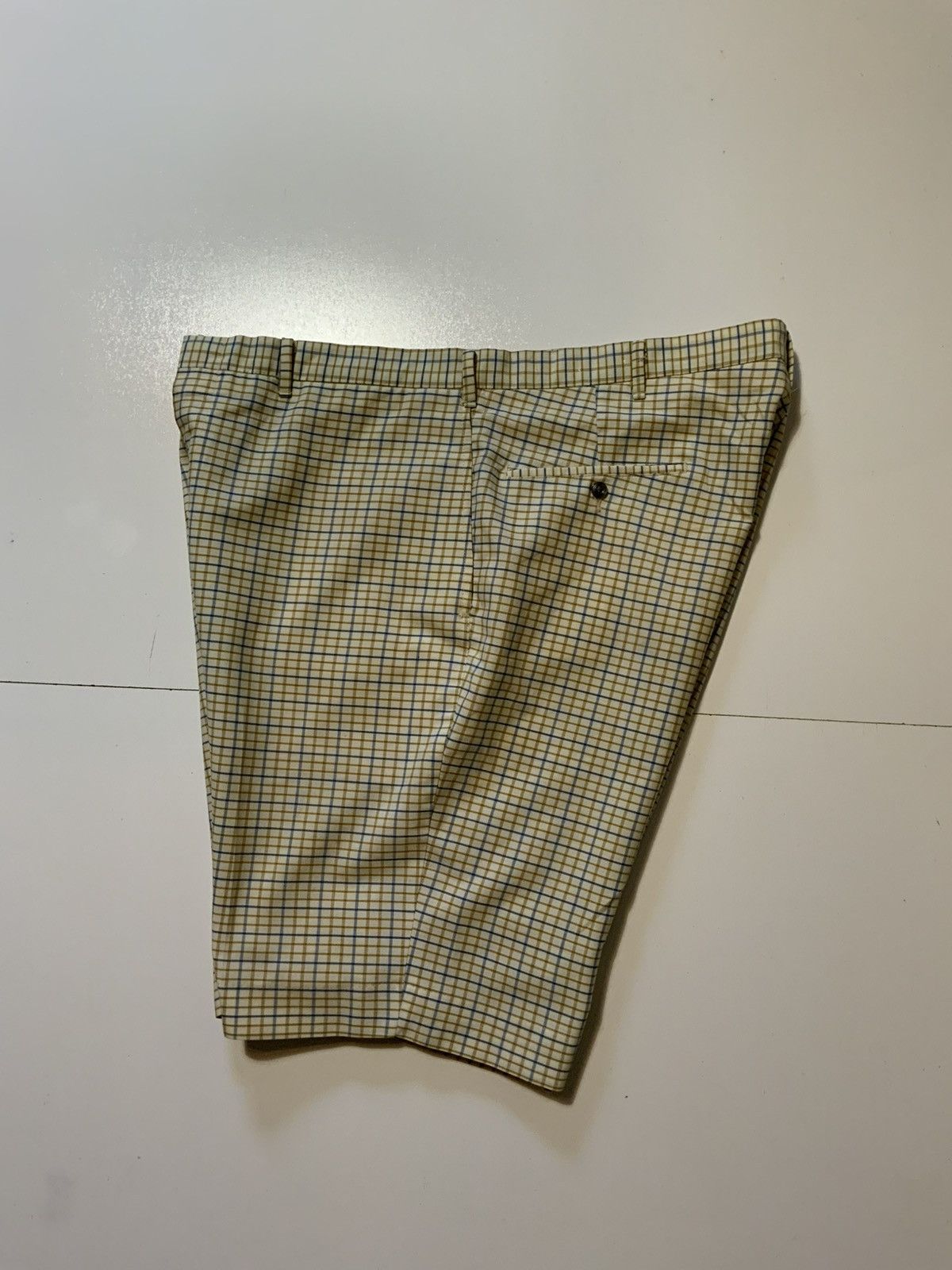 Vintage 60s 70s Andover Shop Galey & Lord Gripper Zip Plaid Shorts Size US 38 / EU 54 - 9 Thumbnail