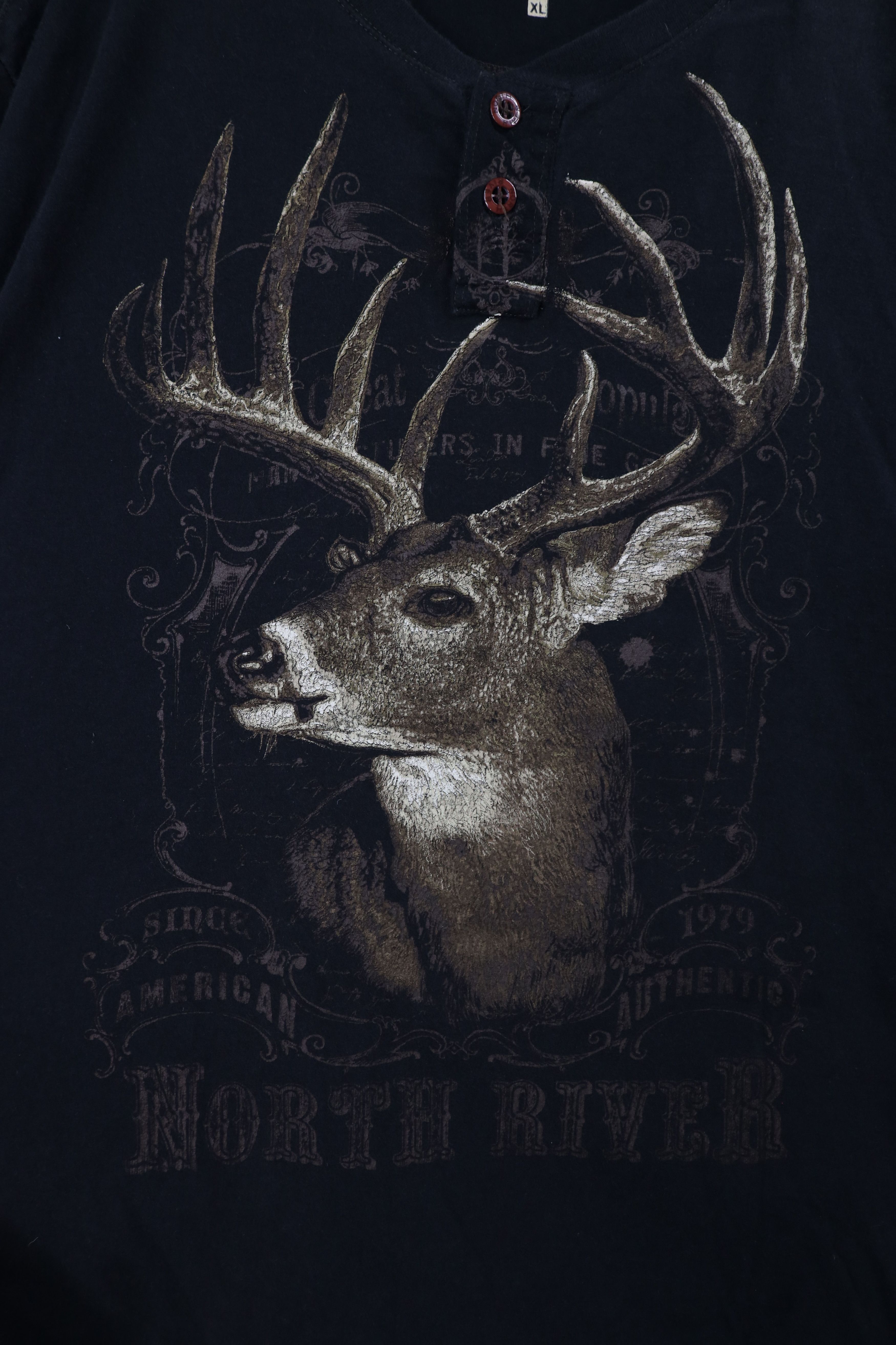 Vintage Vintage Y2K Streetwear Nature Long Sleeve Henley T-Shirt Size US XL / EU 56 / 4 - 4 Thumbnail