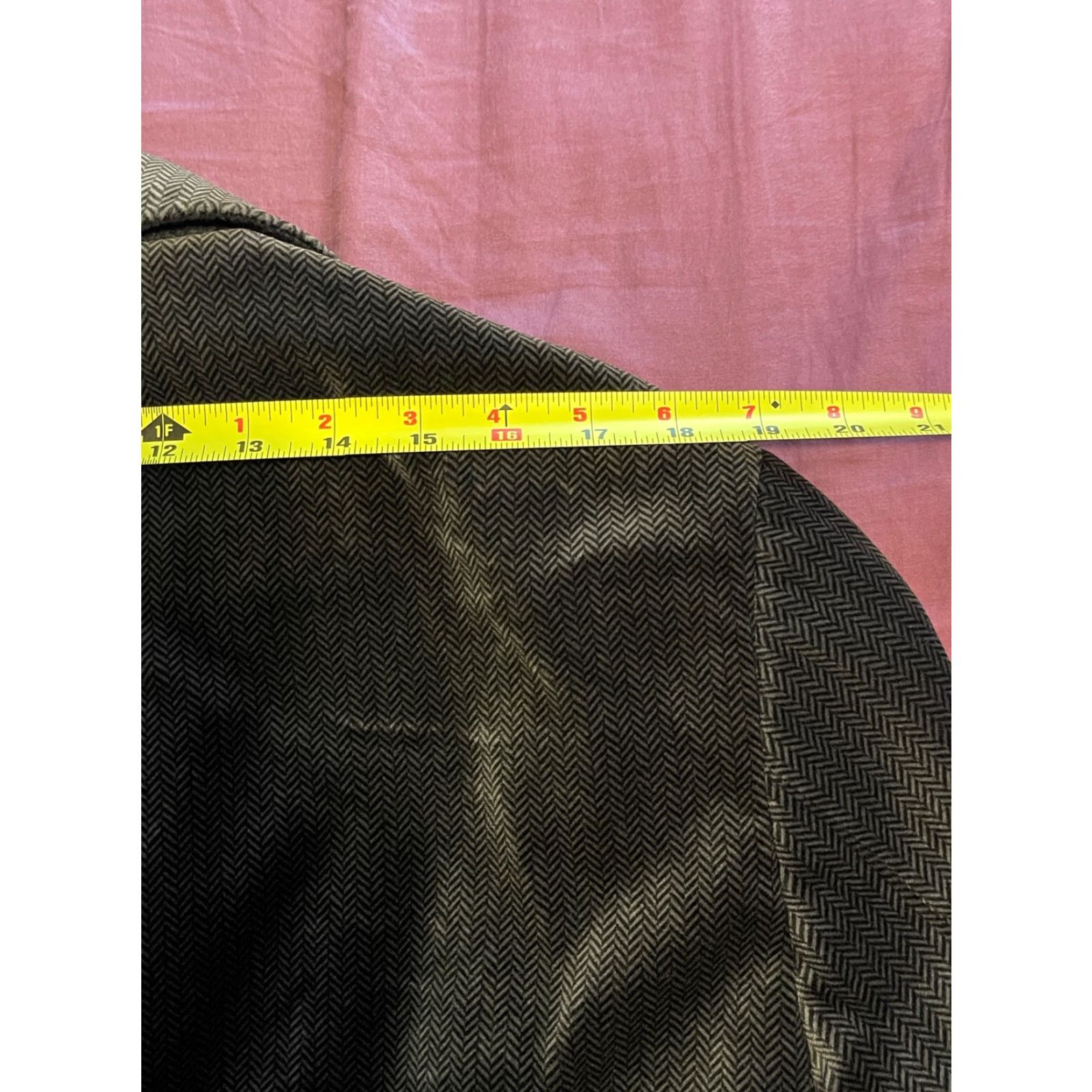 Johnston & Murphy Johnston & Murphy Sport Coat Blazer Jacket Charcoal Gray L Men Regular Cotton Notch Lapel 3-Button Front 4-Button Sleeve Dry Clean Only Size 42R - 6 Thumbnail