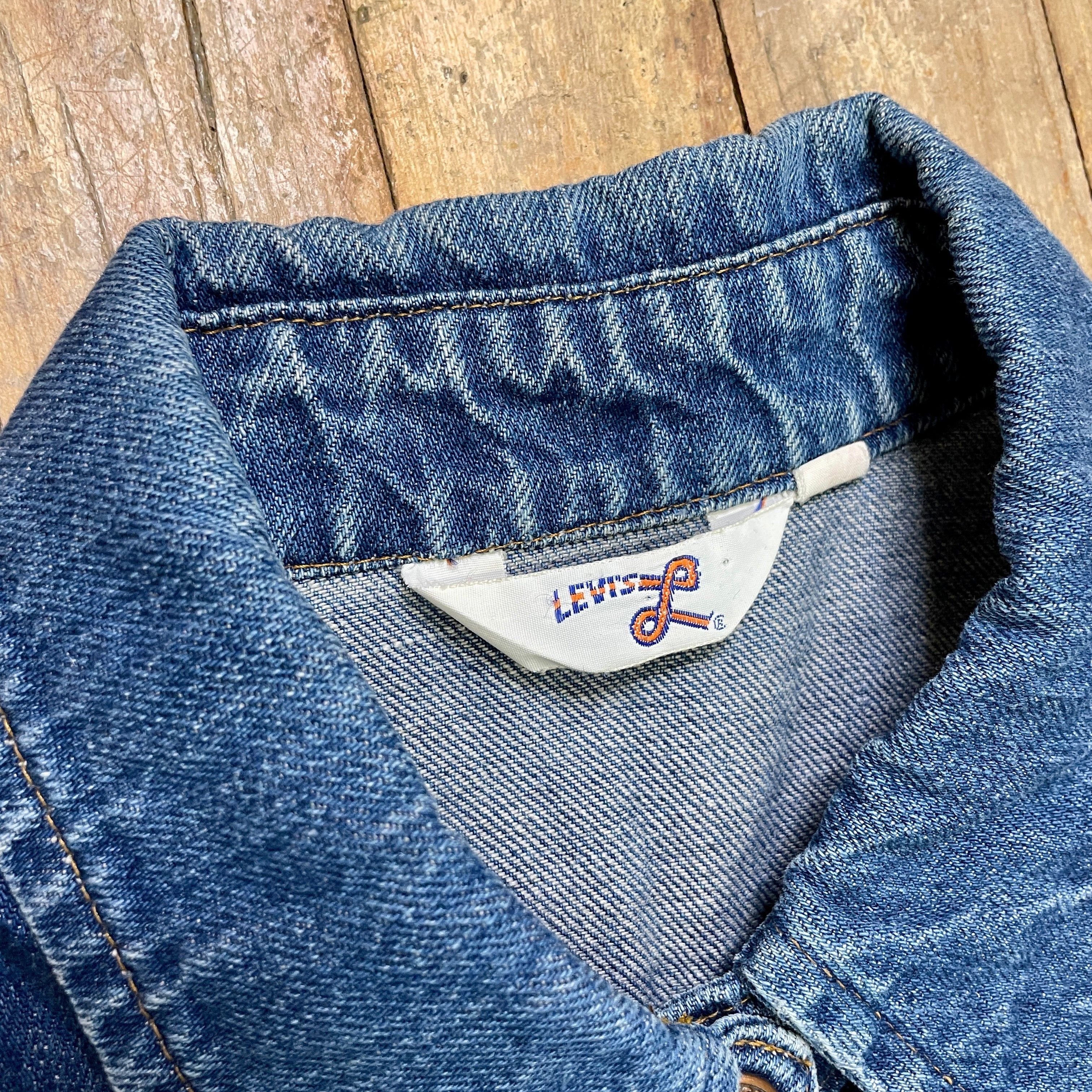 Levi's Outstanding Vintage 60s/70s Levi's for Gals Orange Tab Fitted Denim Jacket Size S/Youth L Size S / US 4 / IT 40 - 4 Thumbnail