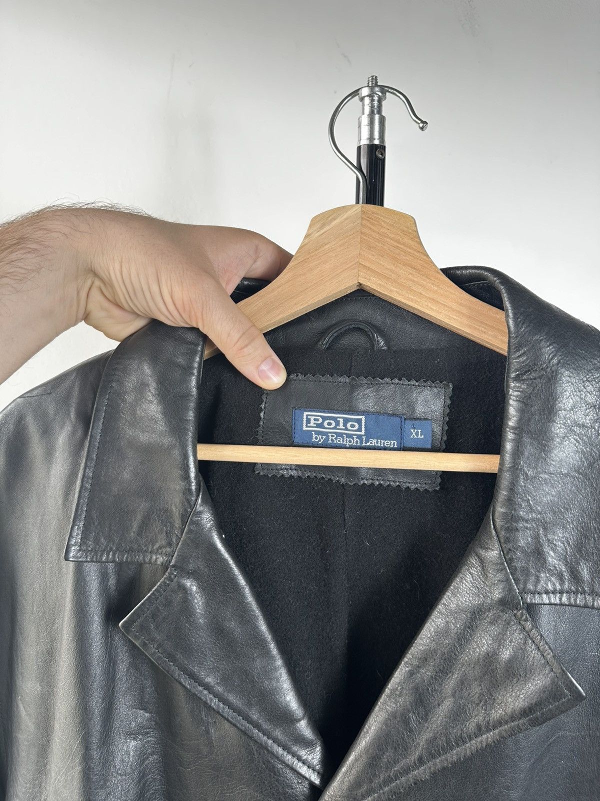 Polo Ralph Lauren Polo Ralph Lauren Vintage Genuine Leather Car Coat Jacket XL Size US XL / EU 56 / 4 - 4 Thumbnail