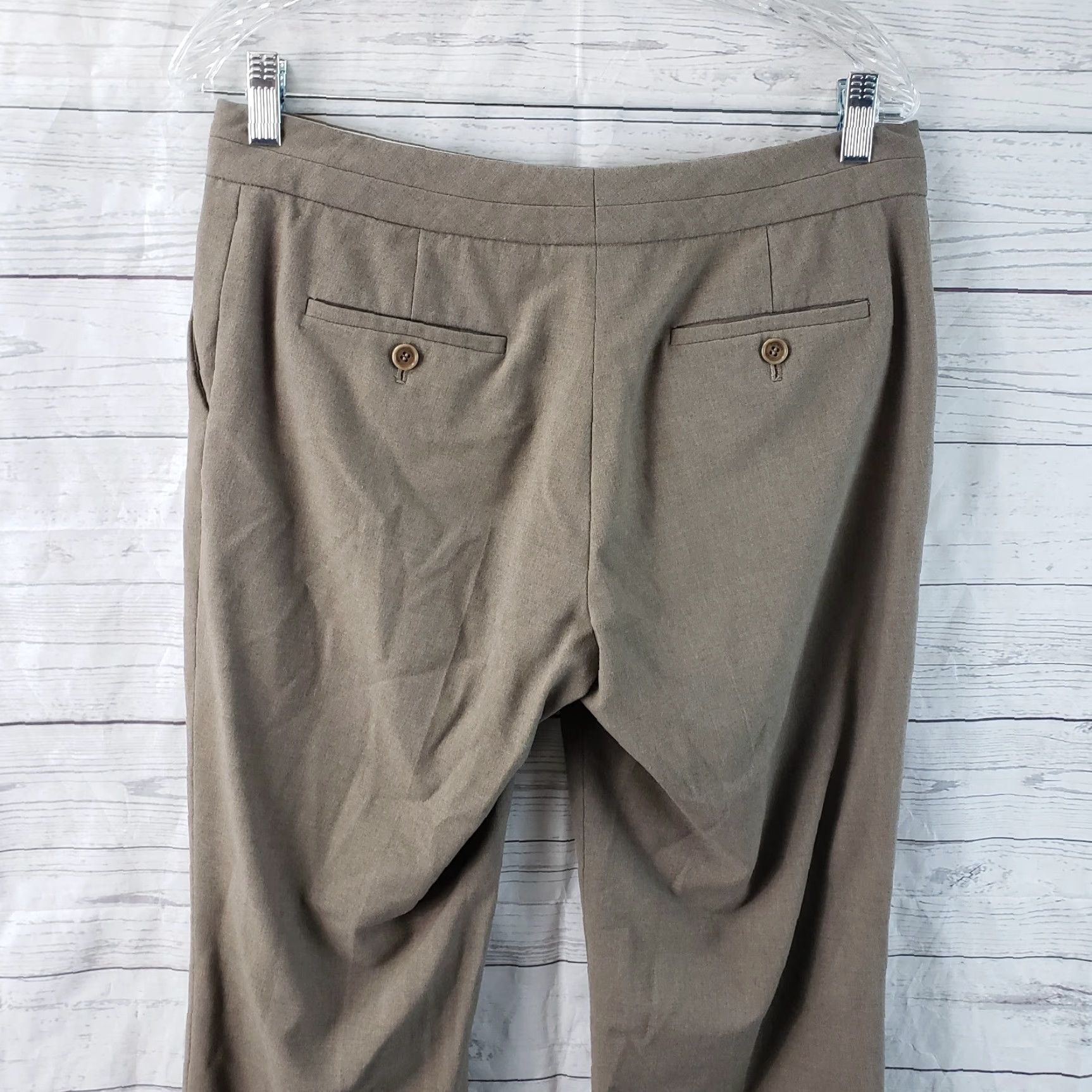 Talbots Talbots Womens Signature Boot Cut Pants Sz 6 Brown Mid Rise Dress Pants Womens Boots 31.5 Inseam Mens? Size 28" / US 6 / IT 42 - 4 Thumbnail