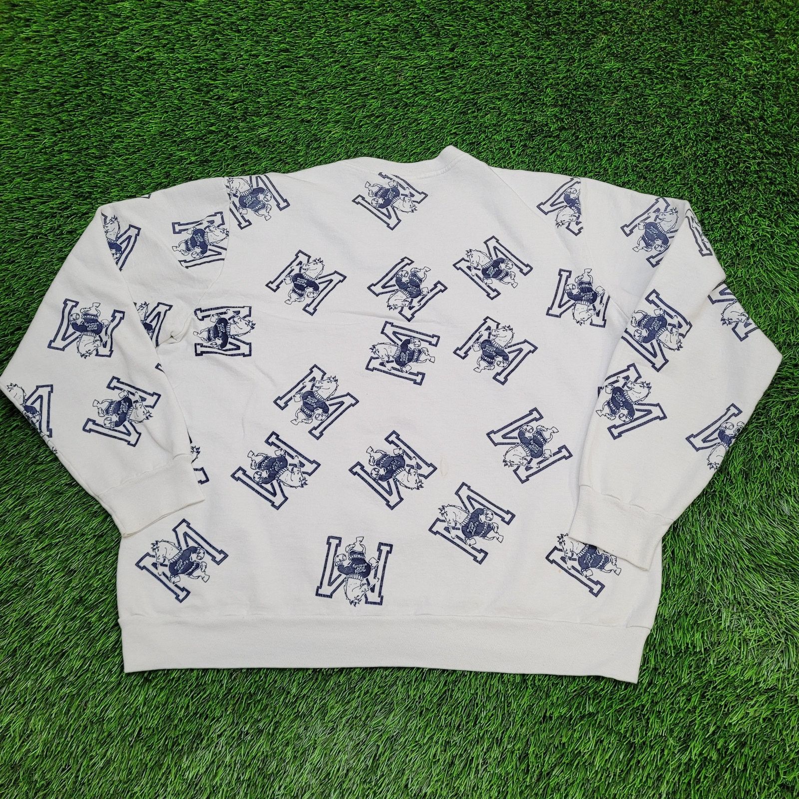 Other VTG Murray-State AOP Sweatshirt Large L/XL Cropped Boxy 90s Size US XL / EU 56 / 4 - 6 Thumbnail