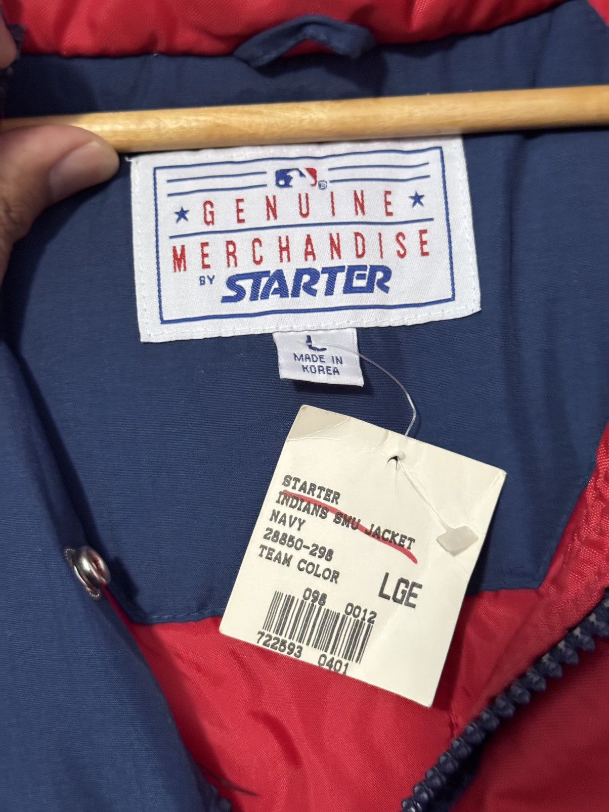 MLB × Starter Starter Jacket Cleveland Indians Size US L / EU 52-54 / 3 - 13 Thumbnail
