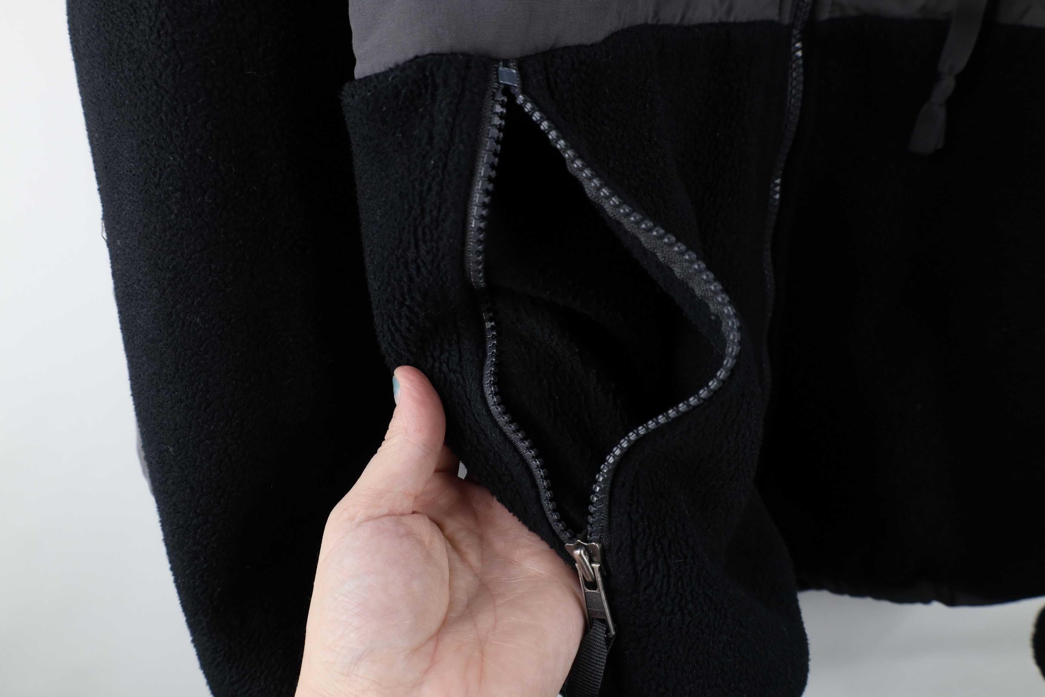 The North Face × Vintage Vintage 90s The North Face Denali Fleece Jacket Black Gray Size US M / EU 48-50 / 2 - 7 Thumbnail