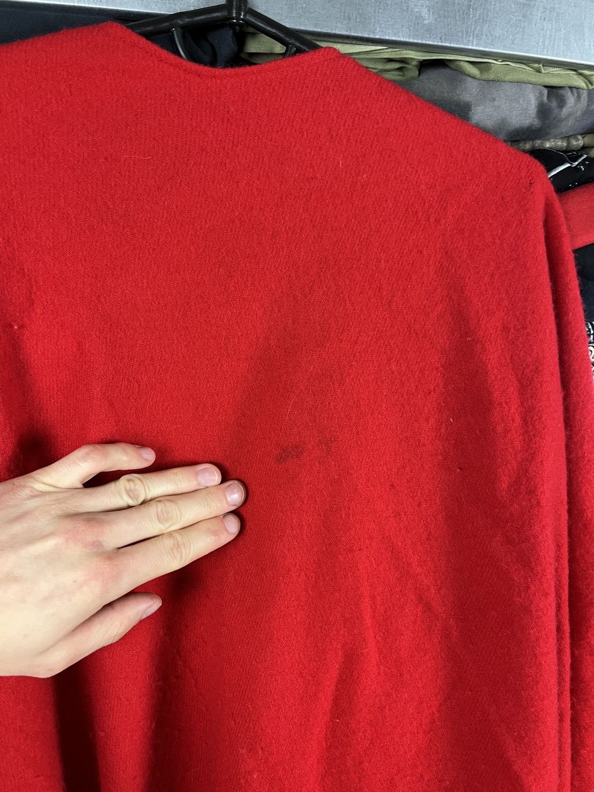 Johnstons Of Elgin Vintage Johnstons of Elgin Wool Red Women’s Cape Poncho Size ONE SIZE - 9 Thumbnail