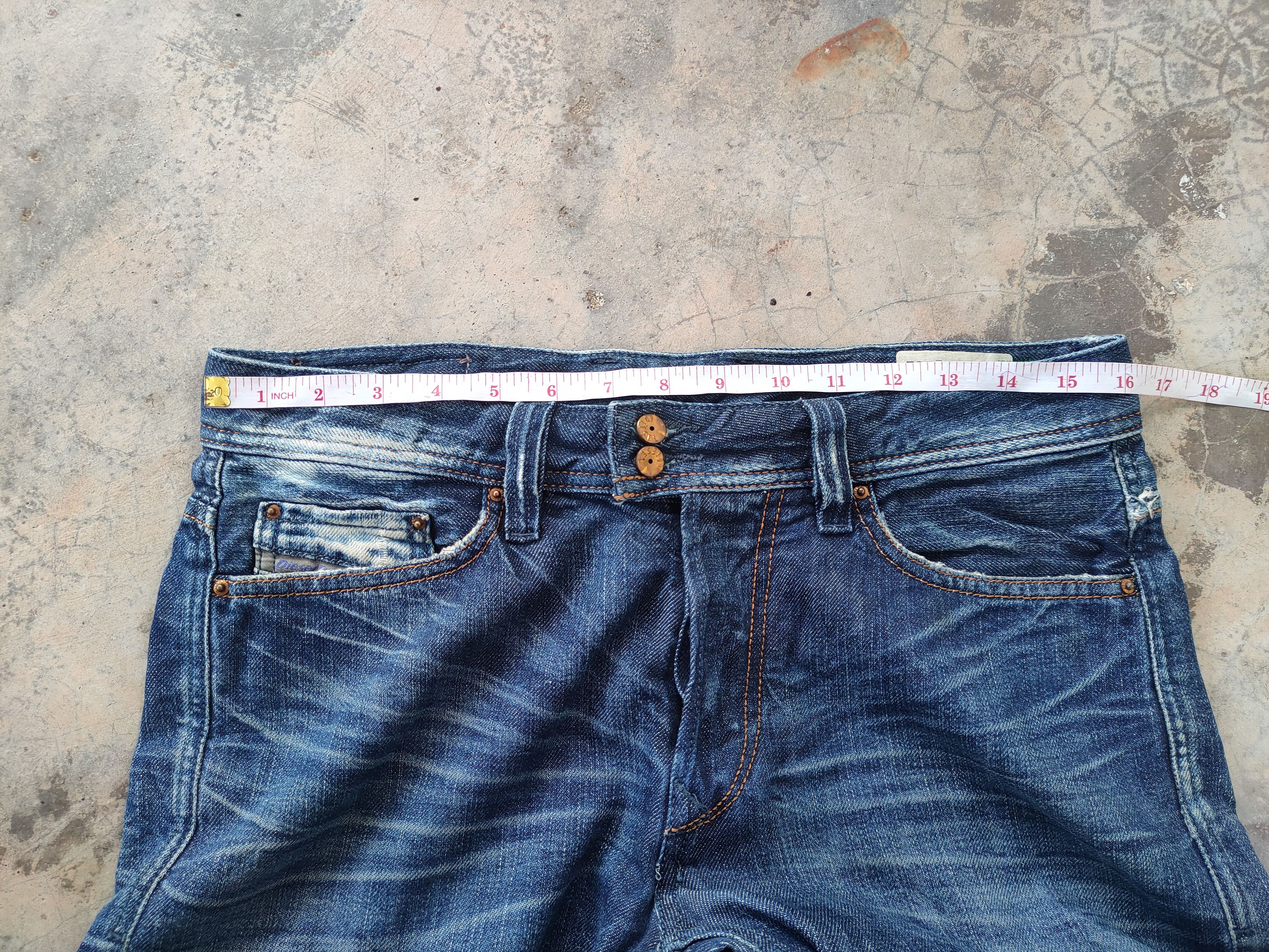 Diesel W31×34 VINTAGE DIESEL FADED RIPPED JEANS DENIM PANTS Size US 31 - 7 Thumbnail