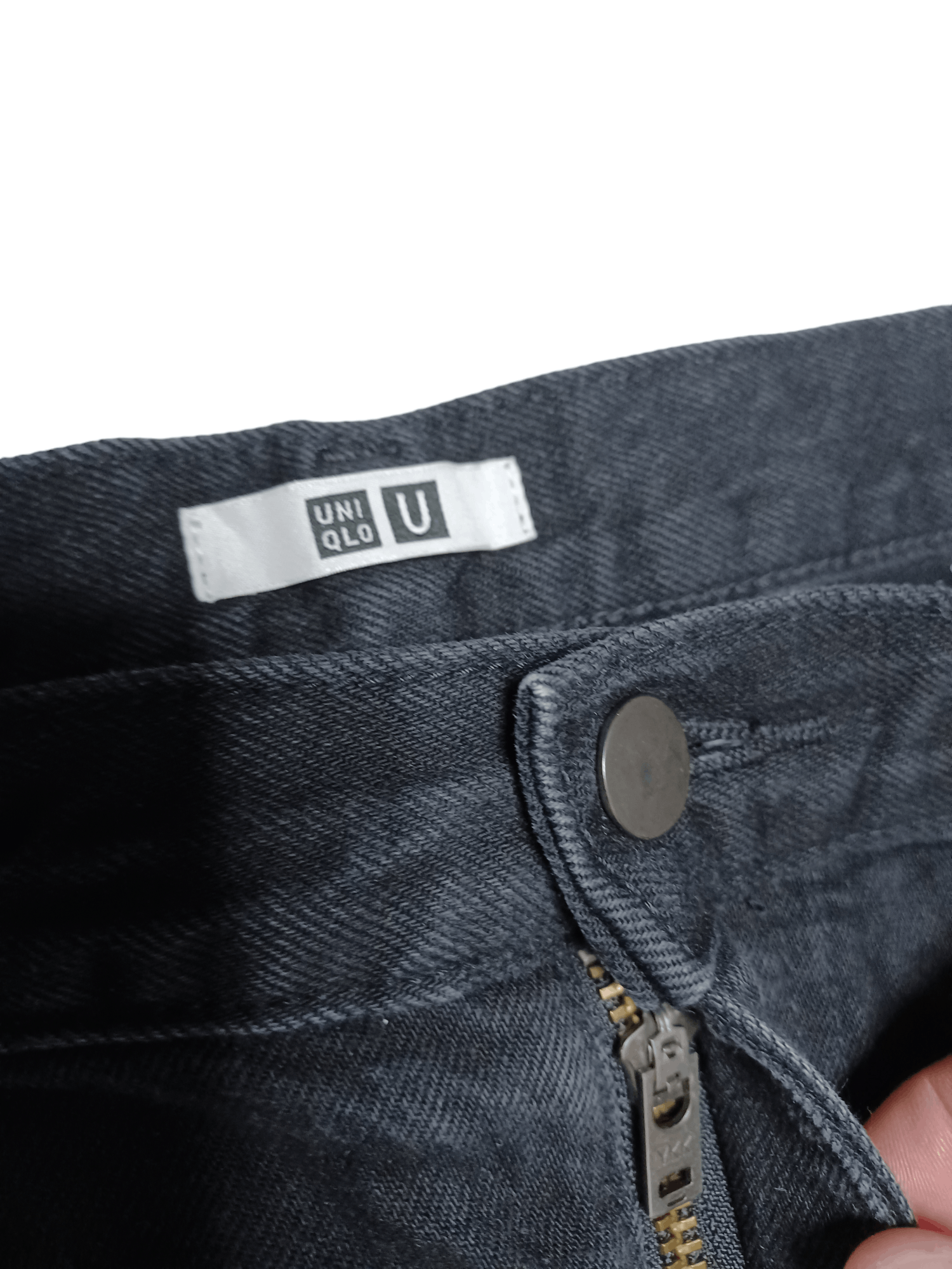 Uniqlo FANTASTIC FIT UNIQLO BLACK WASHED JAPANESE DENIM JEANS Size US 34 / EU 50 - 3 Thumbnail