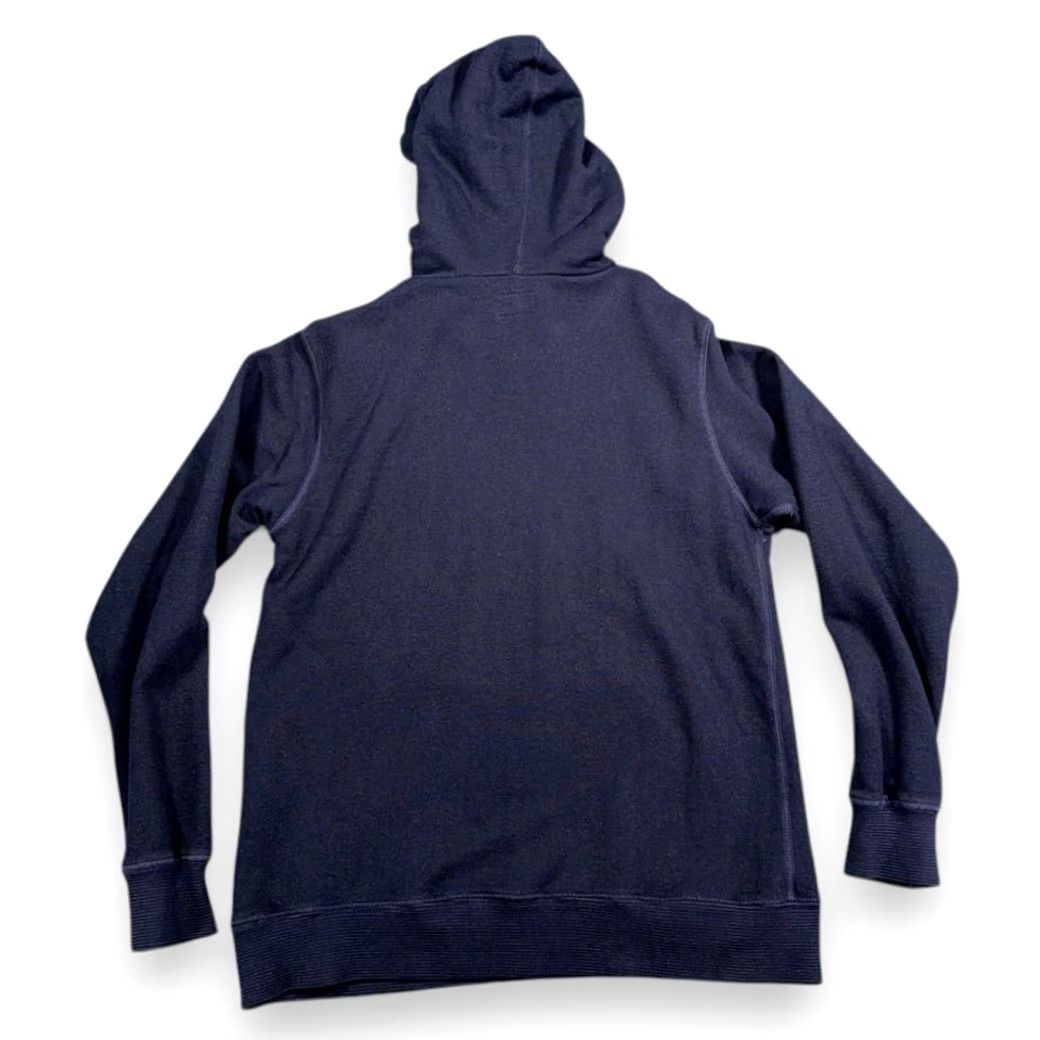 Vintage Iron and Resin Sweater Shirt Adult MEDIUM Blue Pullover Hooded Sweatshirt USA Size US M / EU 48-50 / 2 - 3 Thumbnail