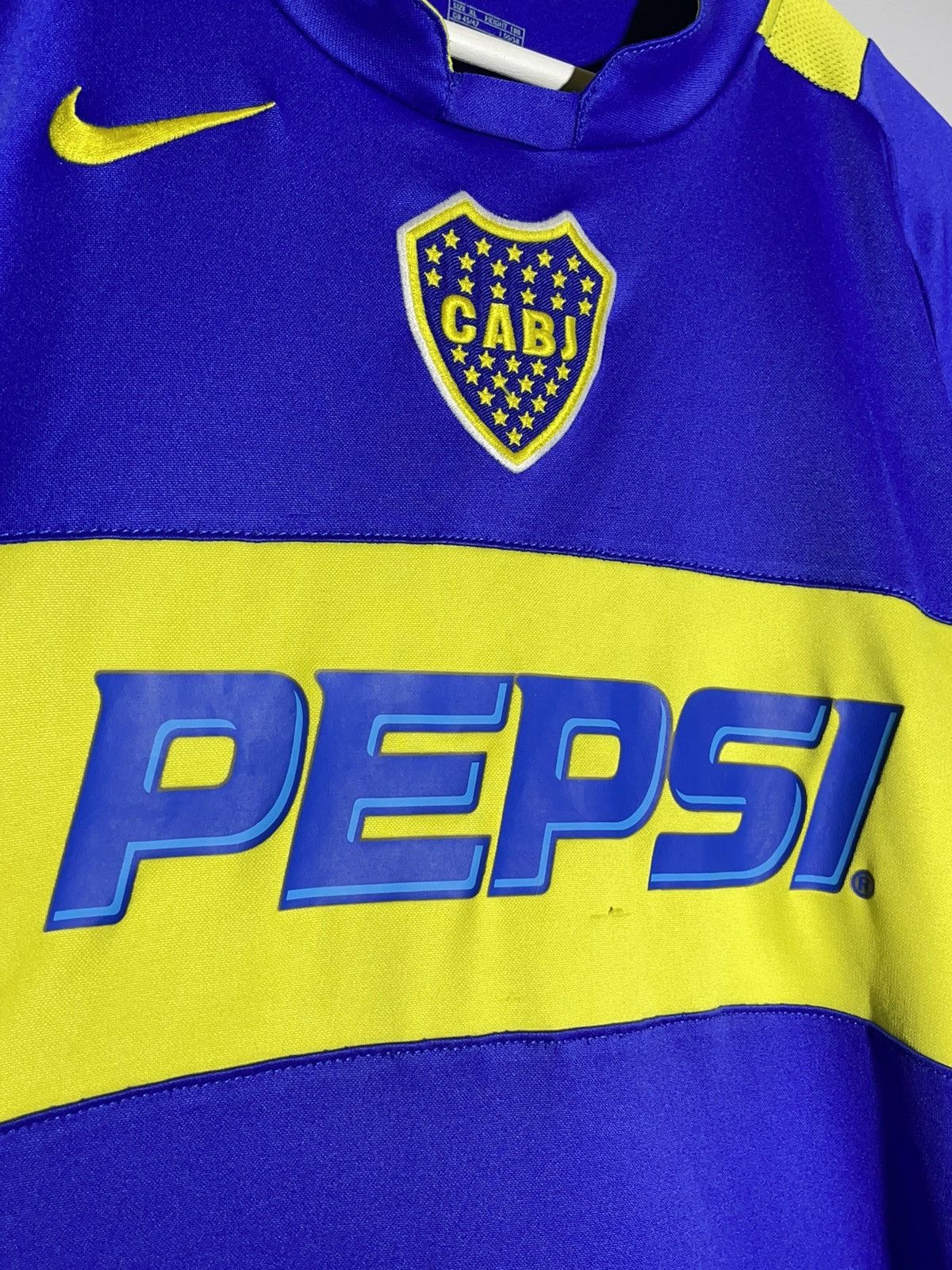 Nike Boca Juniors Nike 2004/05 Y2k Centre Logo Football Shirt Size US XL / EU 56 / 4 - 6 Thumbnail