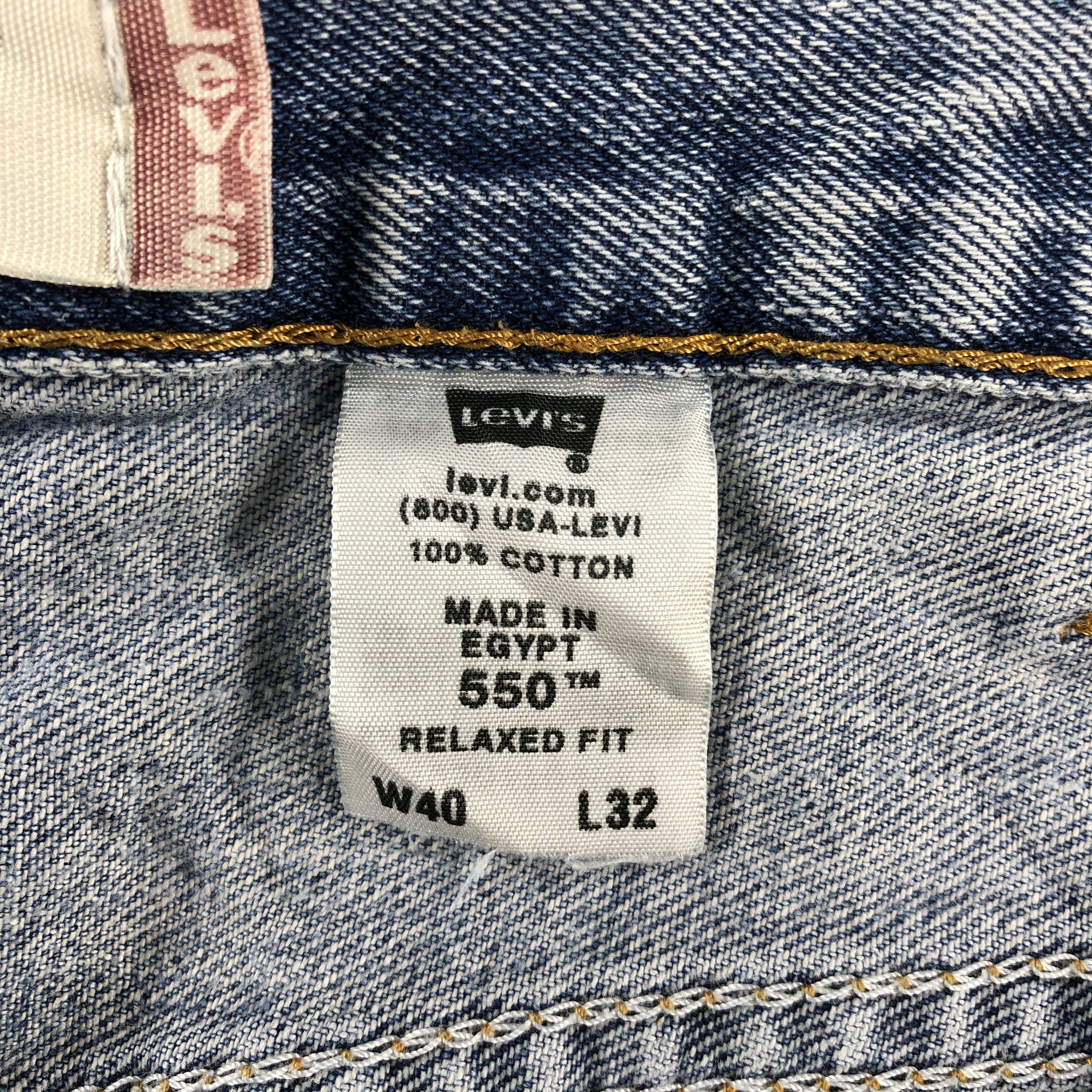 Levi's Vintage Blue Wash Levis 550 Jeans-J2553 Size US 38 / EU 54 - 10 Thumbnail