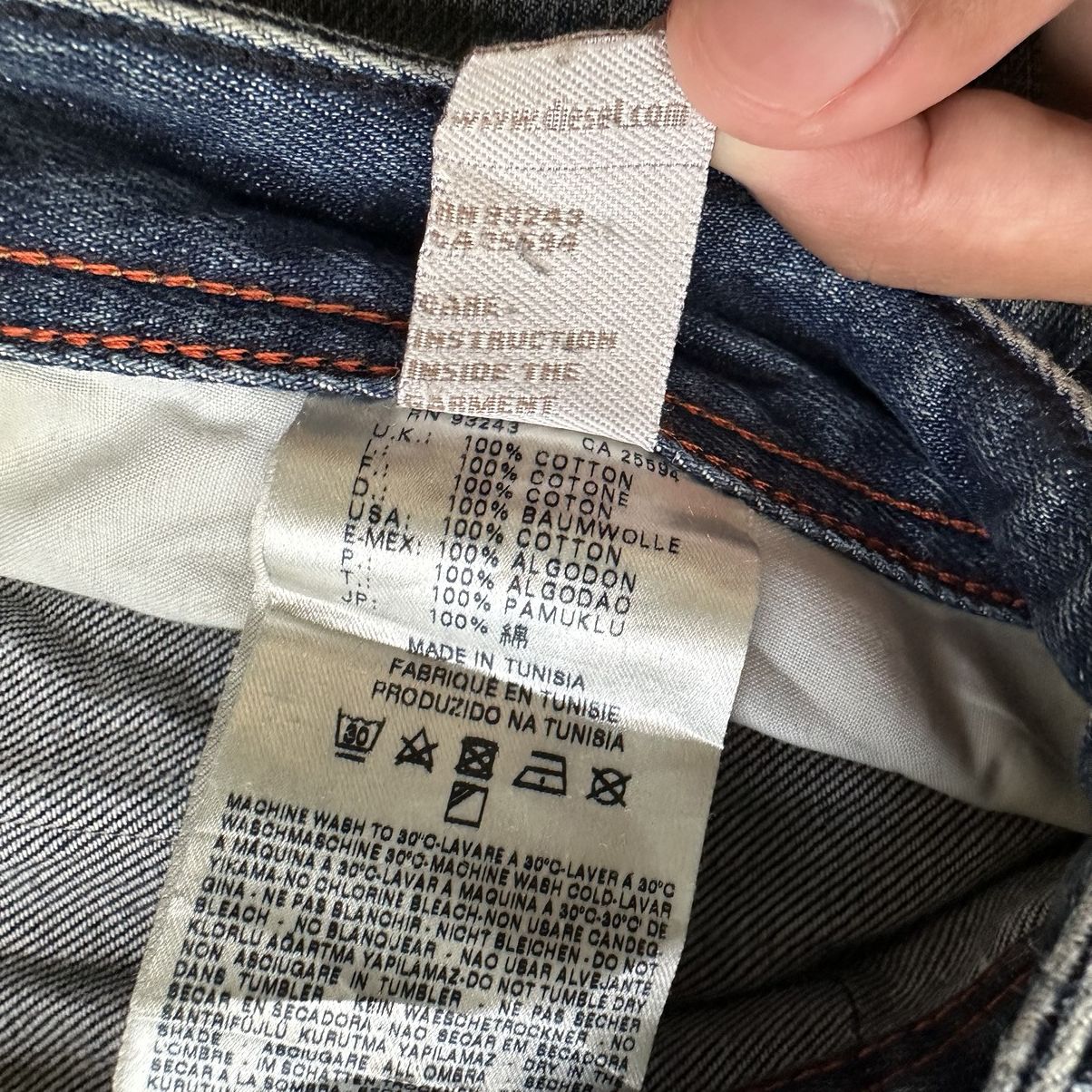 Japanese Brand W32 🔥 Vintage Diesel Sick Faded Distressed Denim Jean Pant Size US 32 / EU 48 - 10 Thumbnail