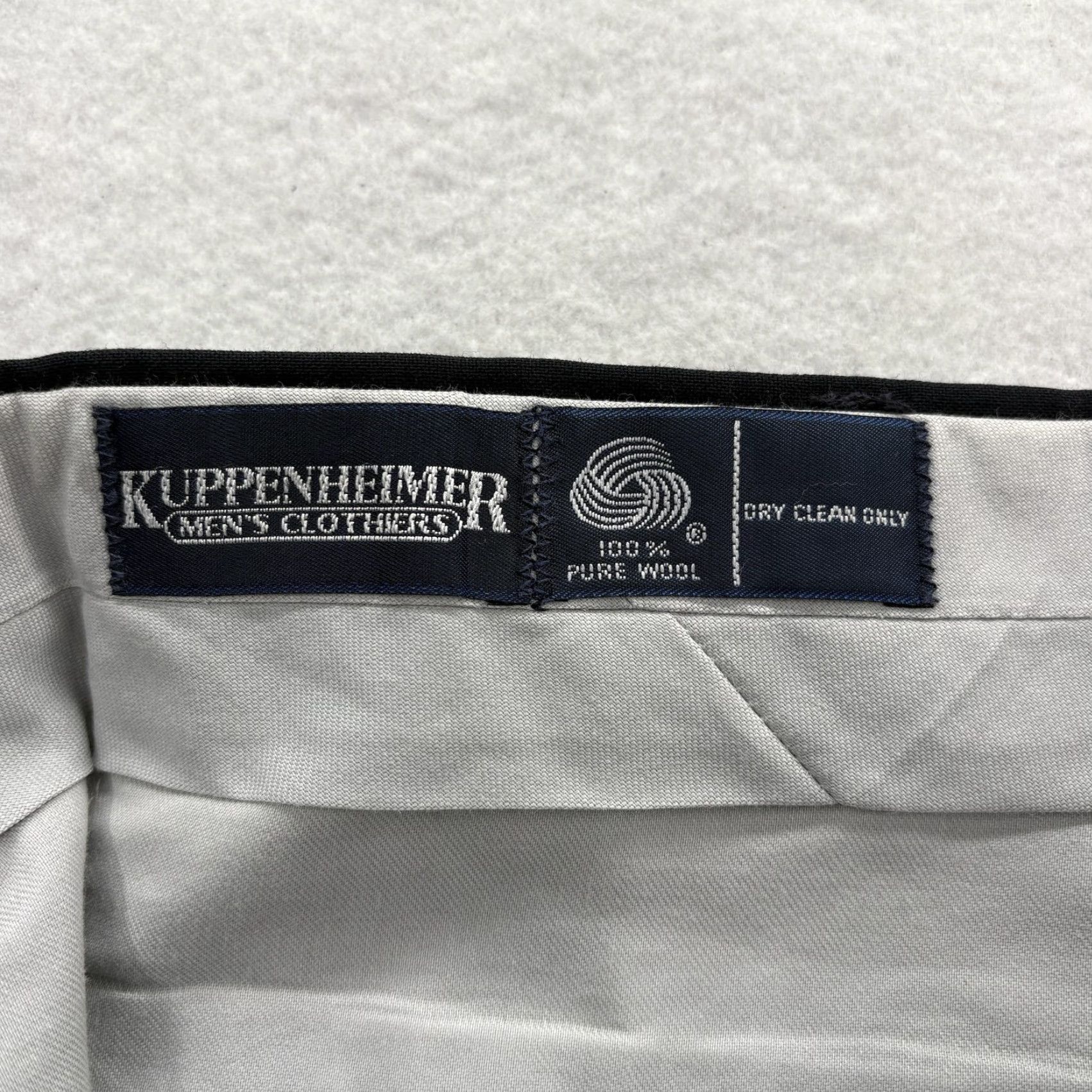 Vintage VINTAGE Kuppenheimer Dress Pants Mens 38x28 Blue Wool Pleated Regular Fit 90s Size US 38 / EU 54 - 4 Thumbnail