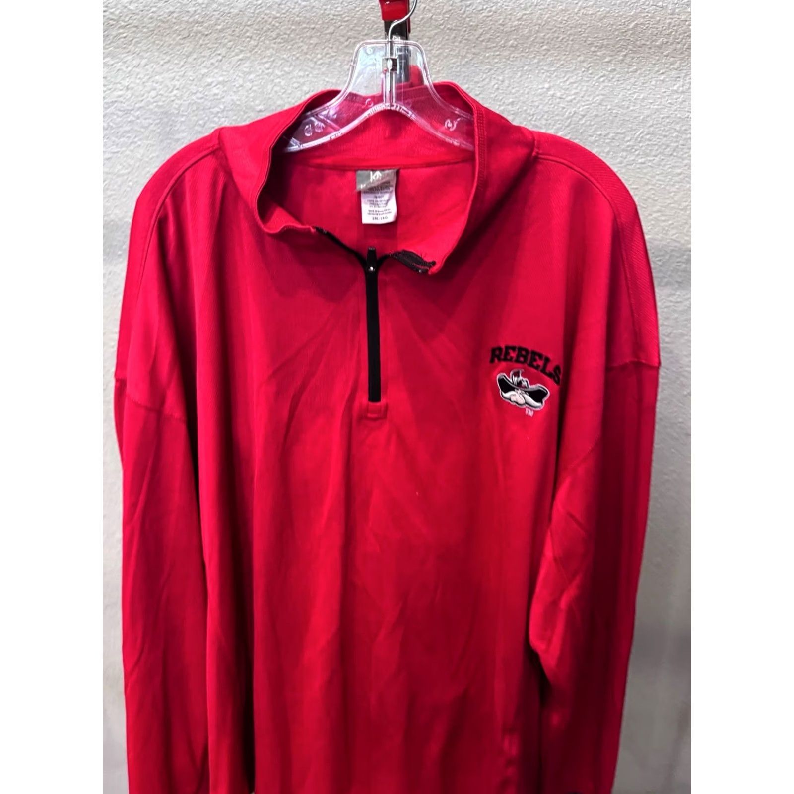Vintage KA knights Red UNLV Rebels Zip SWEATER 2XL XXL Mens Size US XXL / EU 58 / 5 - 2 Thumbnail