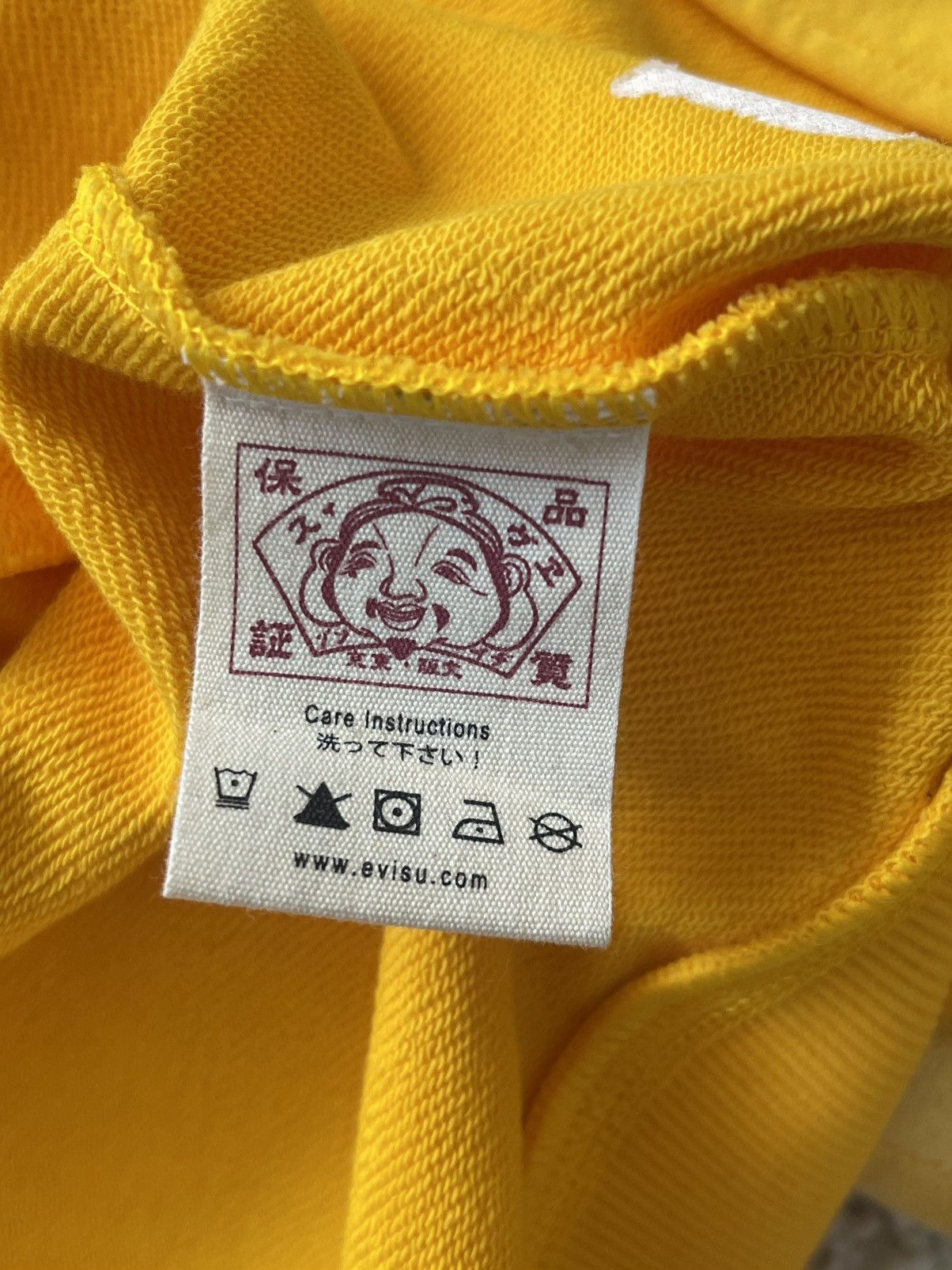 Evisu Evisu Yellow Logo Hoodie size Medium Size US M / EU 48-50 / 2 - 6 Thumbnail