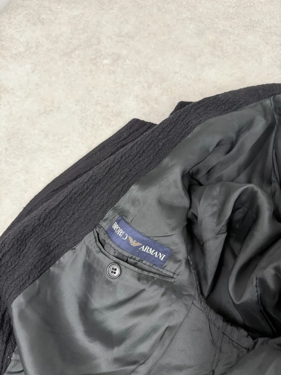 Emporio Armani 1990s Emporio Armani Black Pleats Blazer Jacket Size US S / EU 44-46 / 1 - 11 Thumbnail