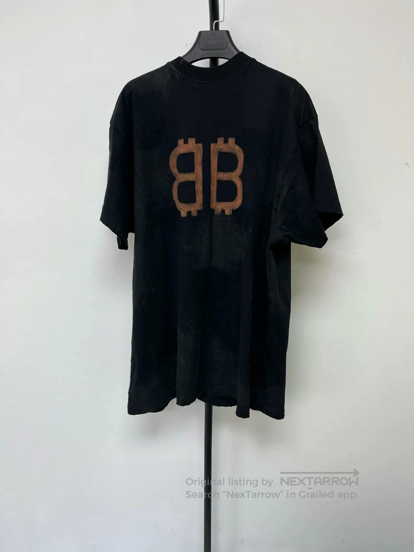 Balenciaga black logo print short sleeve t-shirt. Size US S / EU 44-46 / 1 - 1 Thumbnail