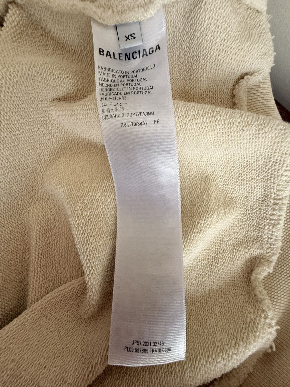 Balenciaga Balenciaga Political Campaign Embroidered Sweatshirt – Cream Size US XS / EU 42 / 0 - 10 Thumbnail