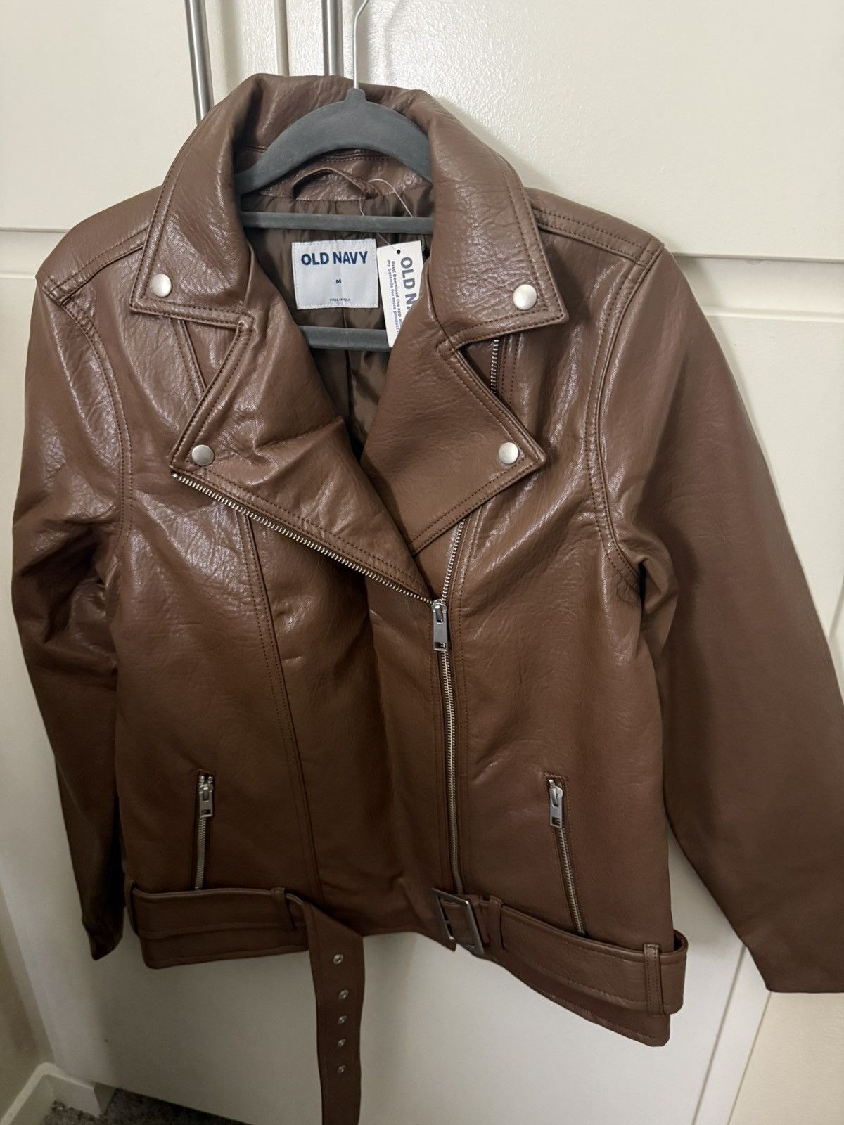 Old Navy Beautiful leather jacket Size M / US 6-8 / IT 42-44 - 1 Thumbnail