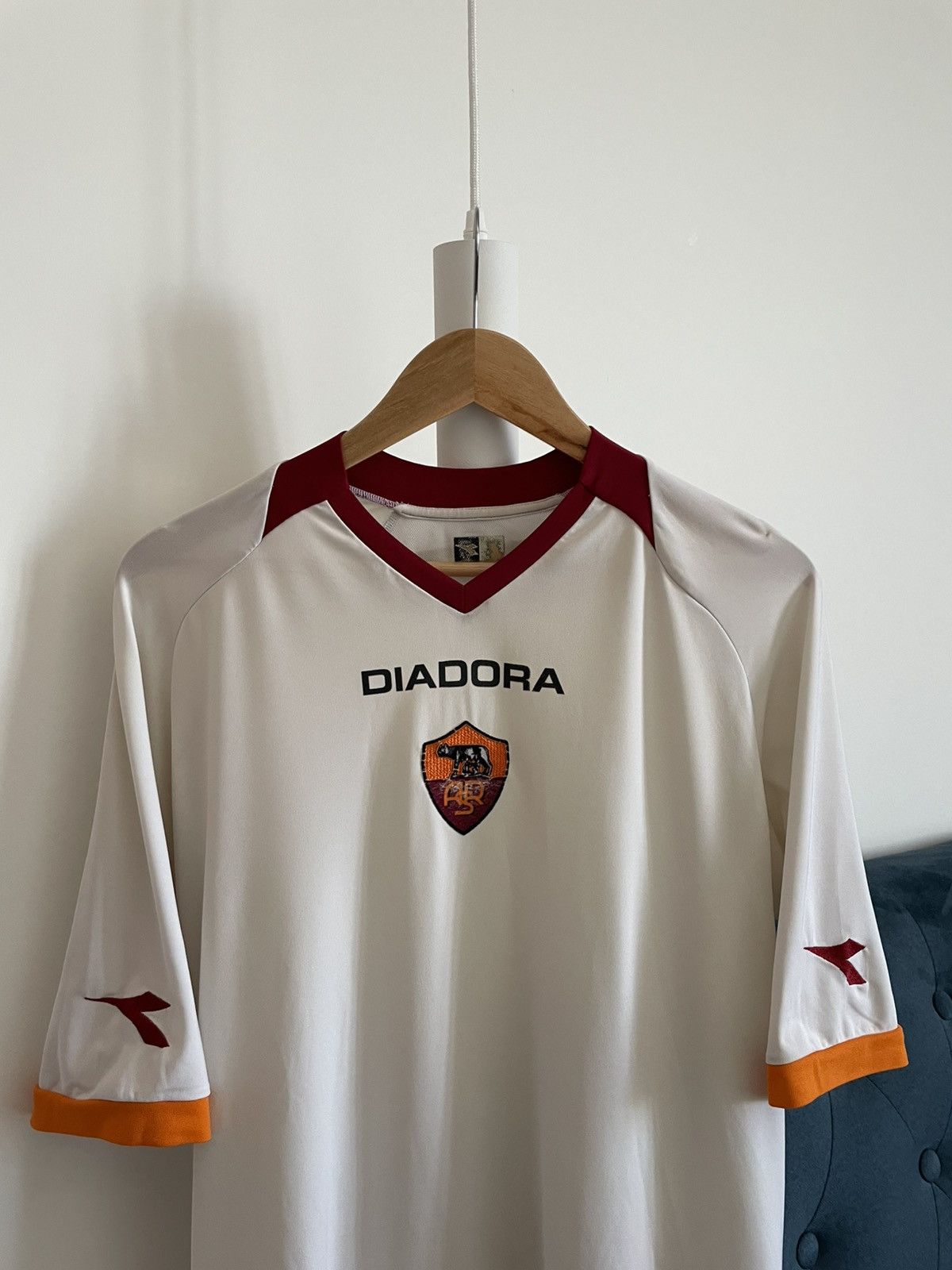 Diadora Vintage Diadora Roma 2006/2007 Away Football Shirt Jersey Size US M / EU 48-50 / 2 - 4 Thumbnail