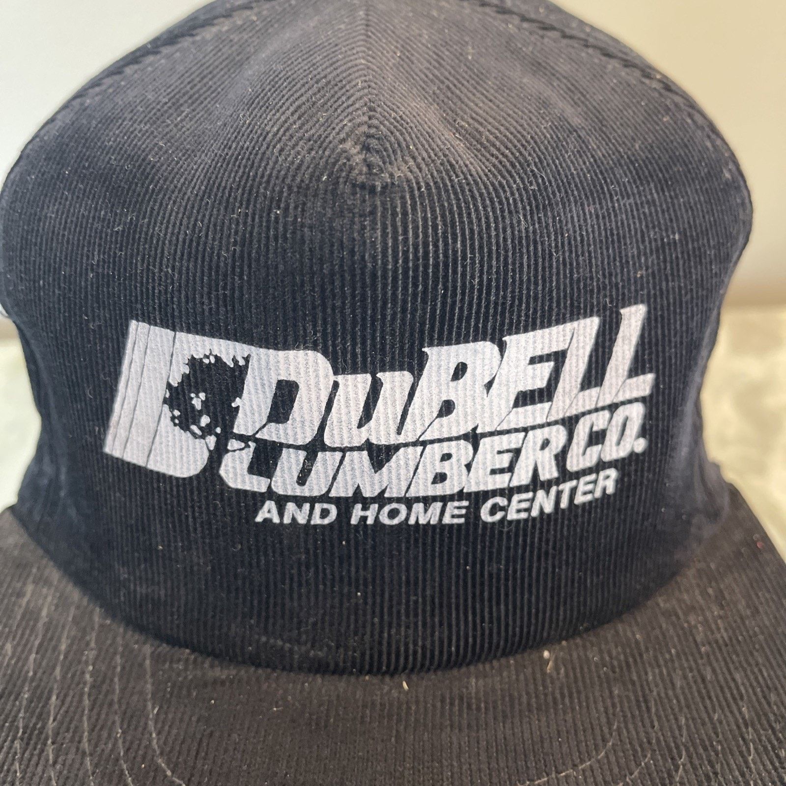Vintage Vintage Black Dubell Lumber Corduroy Strapback Trucker Hat 4 Size ONE SIZE - 2 Thumbnail