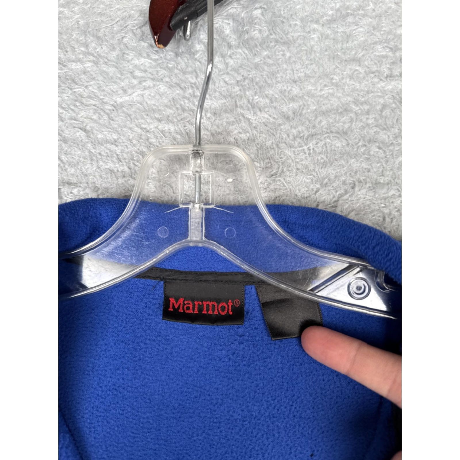 Marmot Marmot Womens Medium Blue Fleece Pullover 1/4 Zip Chest Pocket Outdoor Hiking Size M / US 6-8 / IT 42-44 - 7 Thumbnail