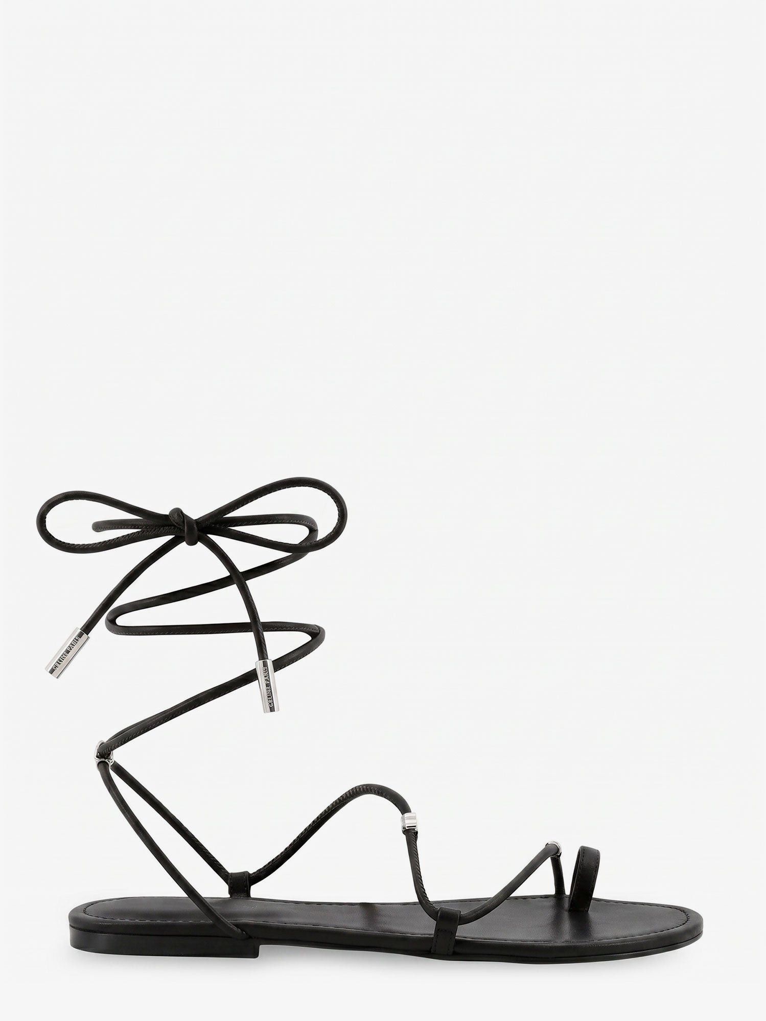 Celine Celine Leather sandals with metal Triomphe logo IT 37 Women - USA Tariffs Included Size US 7 / IT 37 - 1 Thumbnail