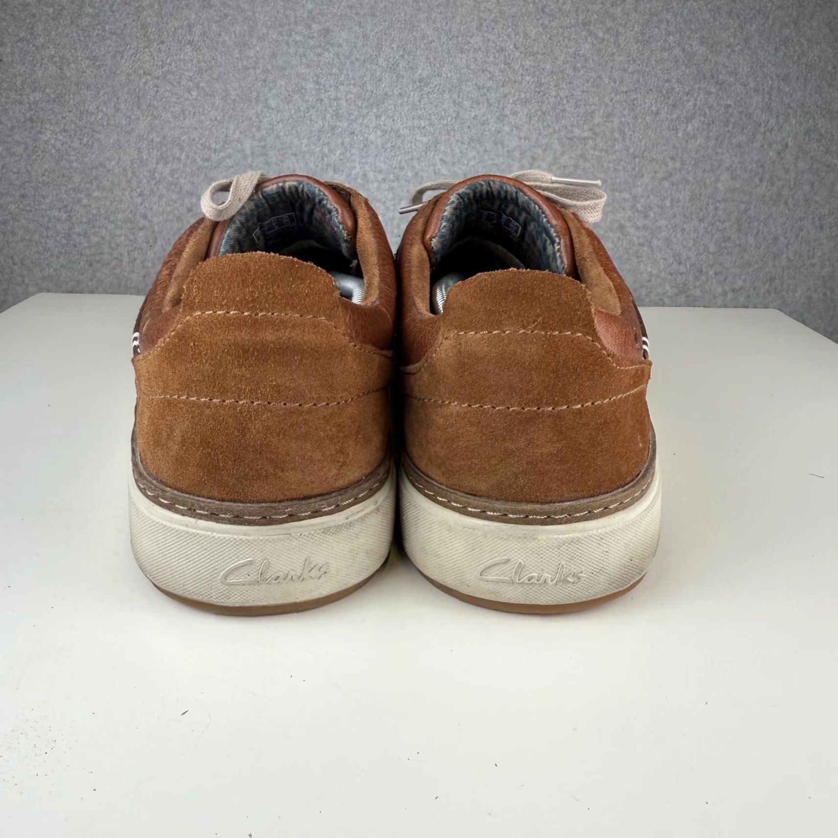 Clarks Clarks Sneakers Men's 13 Brown Leather Lorsen Edge Athletic/Leather Sneaker Mens 13 Brown Clarks Edge Leather Sneakers Size US 13 / EU 46 - 4 Thumbnail