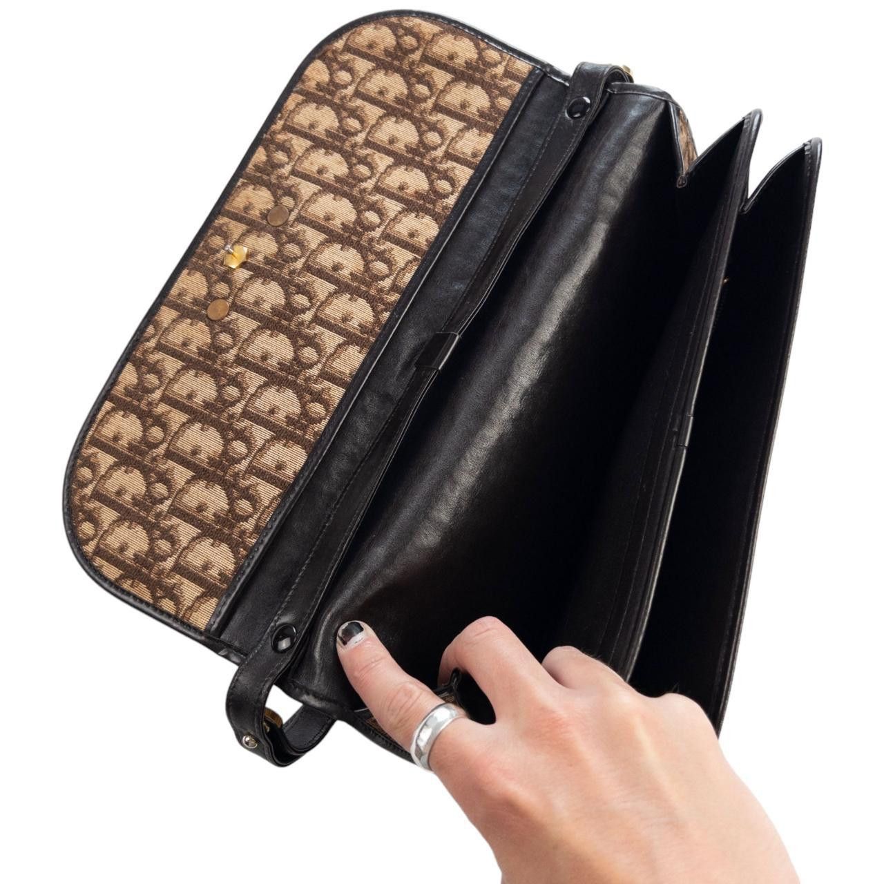 Dior Vintage Chrisitan Dior Monogram Shoulder Bag Size ONE SIZE - 4 Thumbnail