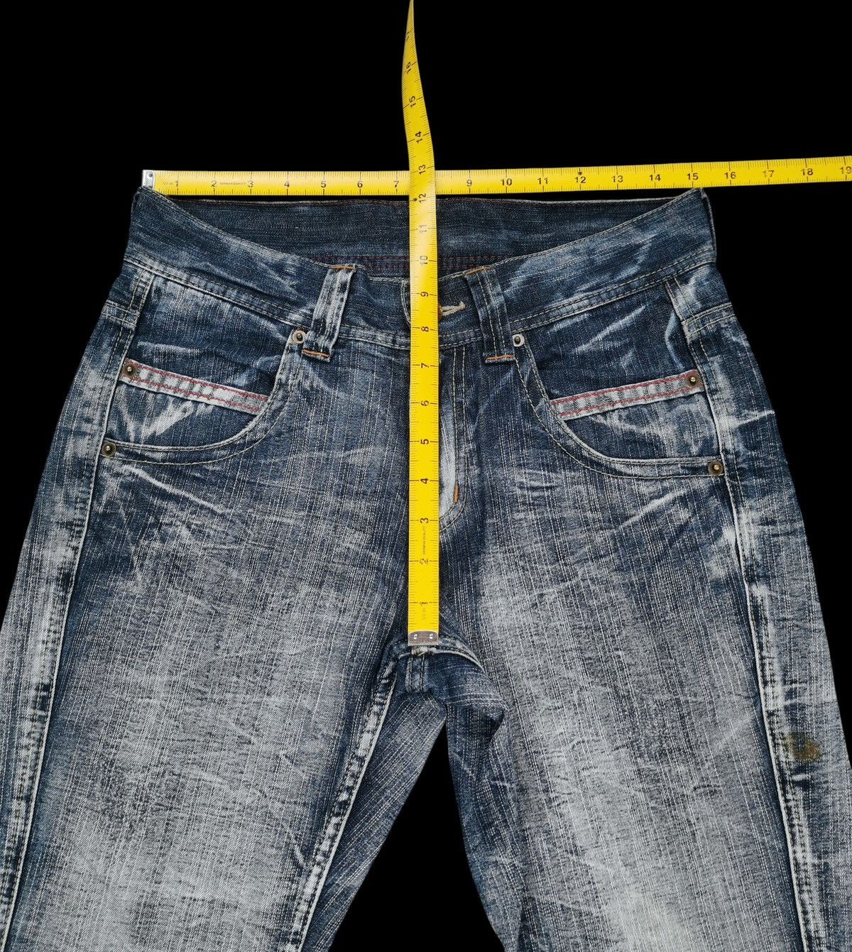 Tornado Mart Real Vintage Japanese Brand Acid Wash Denim Jeans Size US 30 / EU 46 - 9 Thumbnail