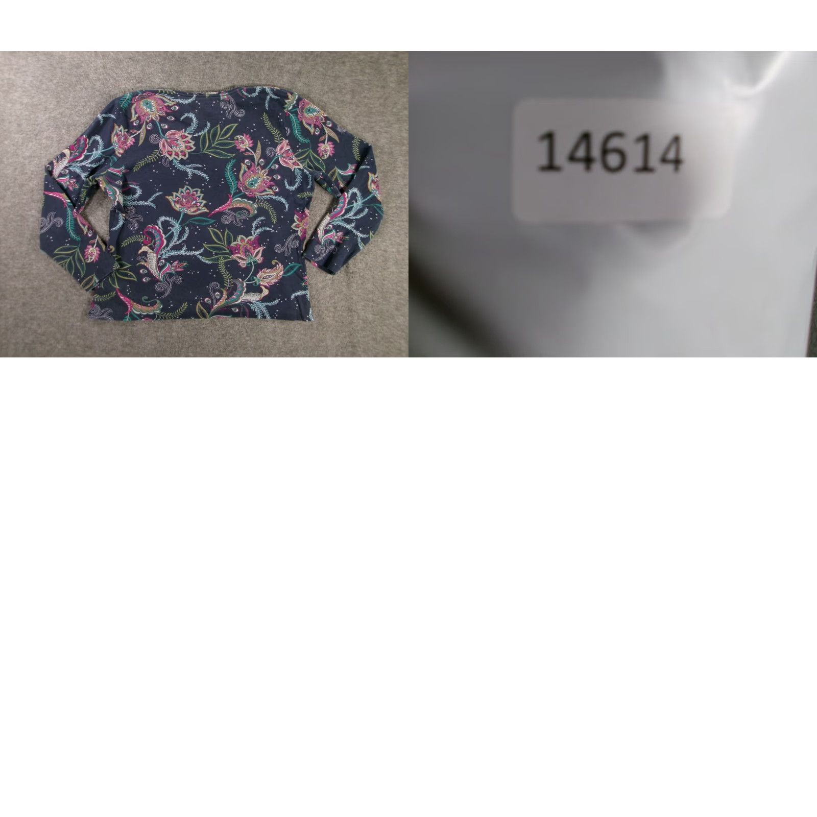 Croft & Barrow VINTAGE Croft & Barrow Top Women Petite Large Floral Paisley Boho Base Layer Capsule Size L / US 10 / IT 46 - 8 Thumbnail