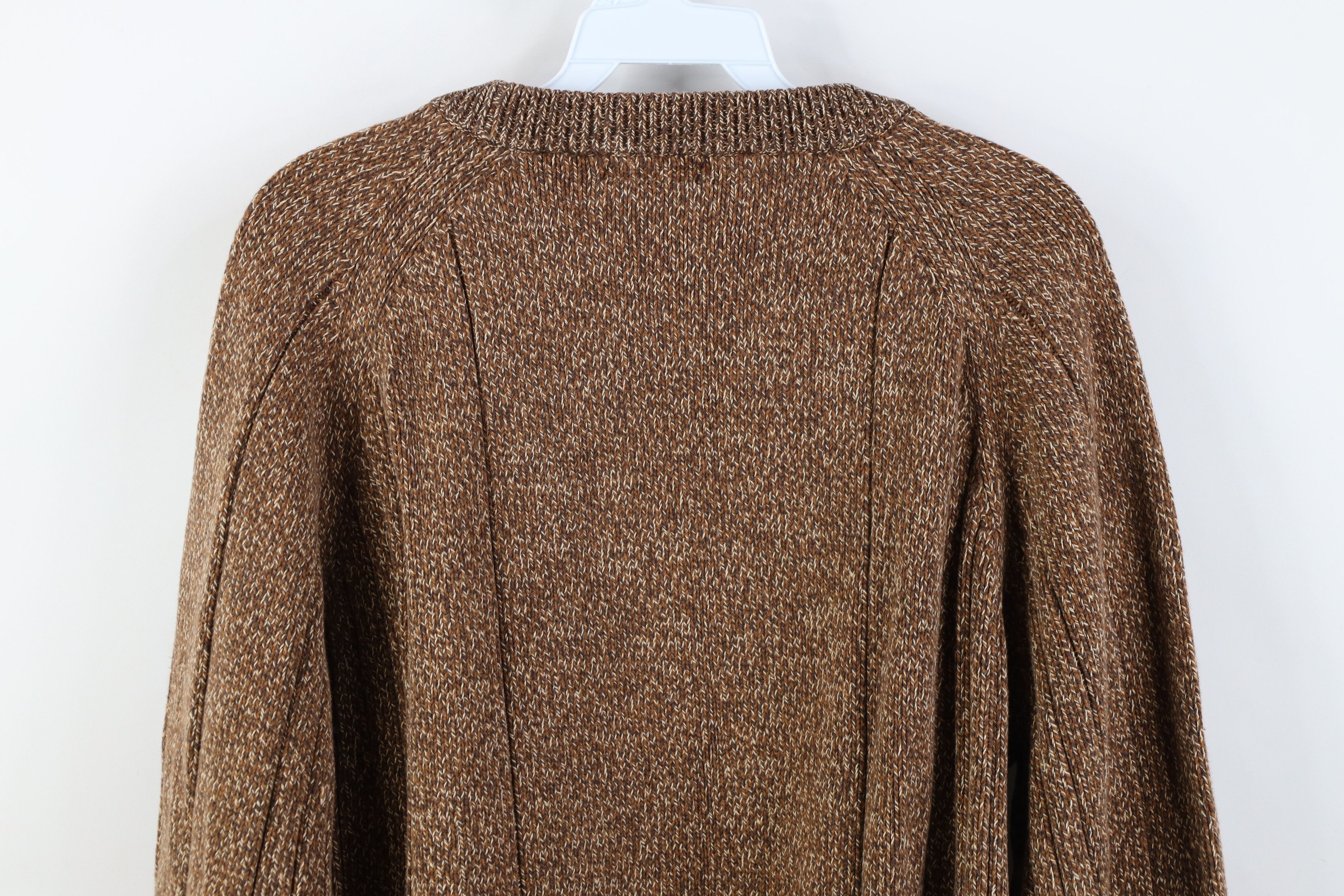 Vintage Vintage 90s Streetwear Heavy Cotton Ribbed Cable Sweater Size XL / US 12-14 / IT 48-50 - 9 Thumbnail