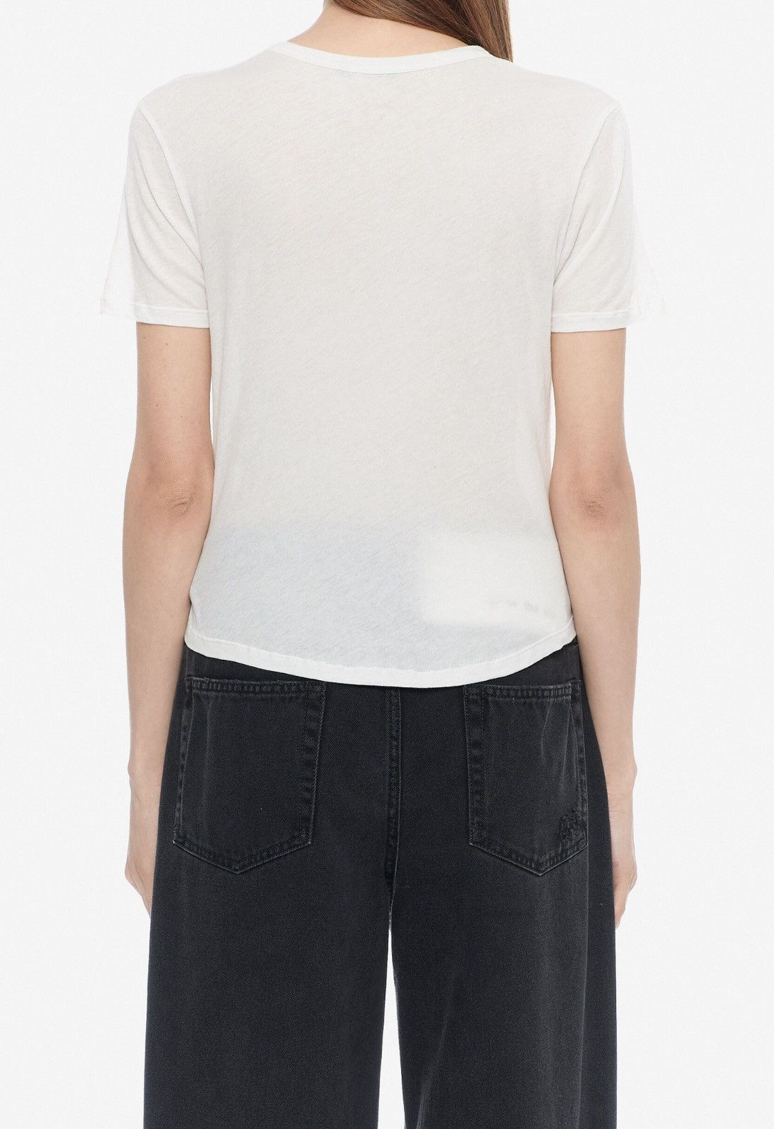 Ann Demeulemeester Ann Demeulemeester Fiene Biker Kiss Cotton Short-Sleeve Top Size XS / US 0-2 / IT 36-38 - 2 Thumbnail