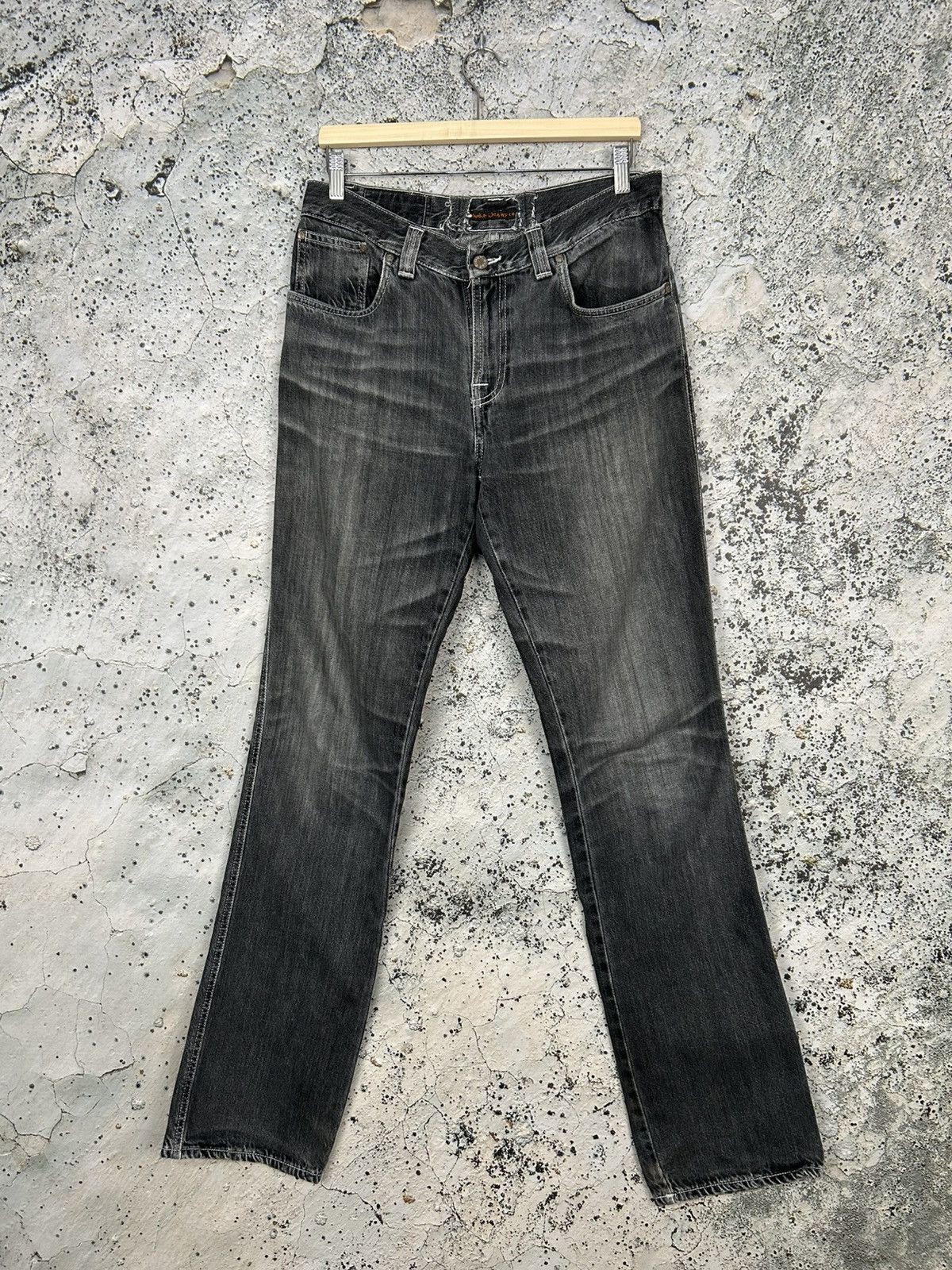 Nudie Jeans Nudie Jeans Washed Black Avant Garde Denim Grunge Rock Y2K Size US 34 / EU 50 - 1 Thumbnail