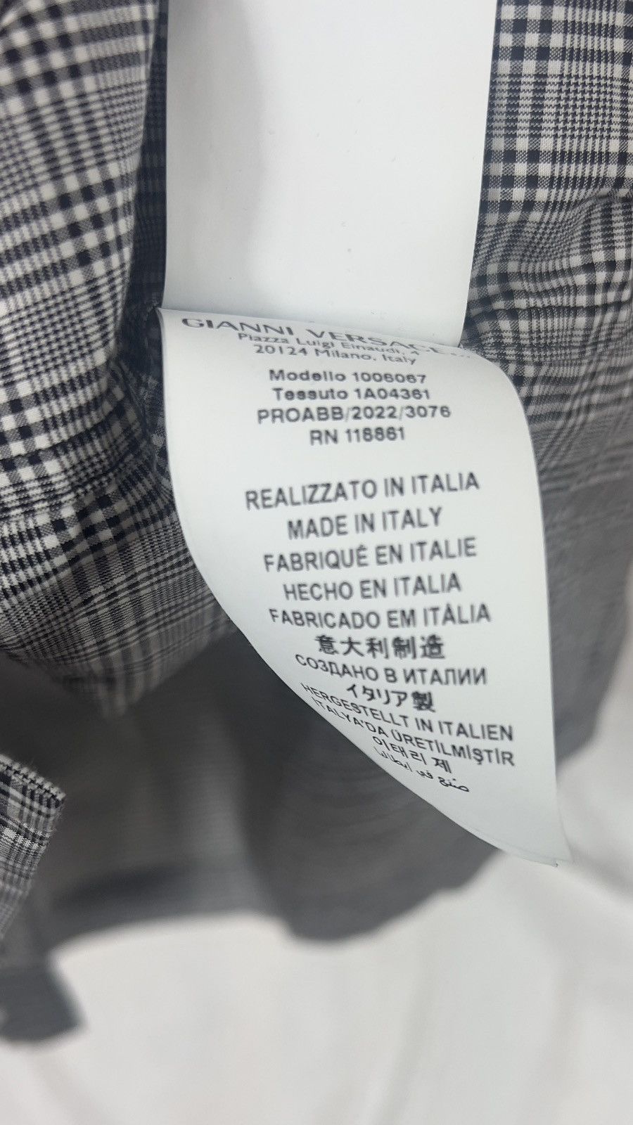 Versace Versace Americana Fit Plaid Short Sleeve Button-Up Shirt Size US M / EU 48-50 / 2 - 7 Thumbnail