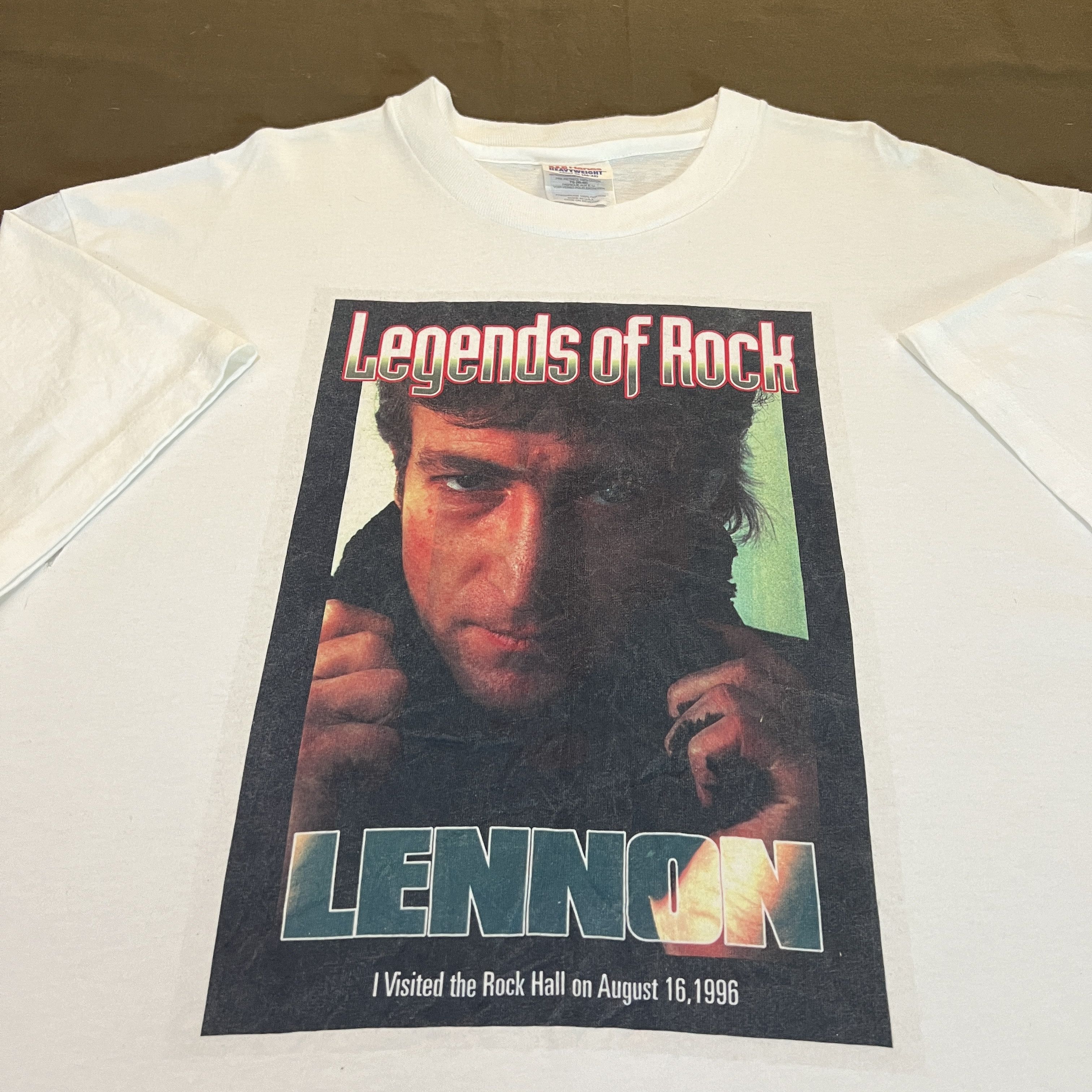 Vintage 90s John Lennon legend The Beatles Tee XL Yoko Ono