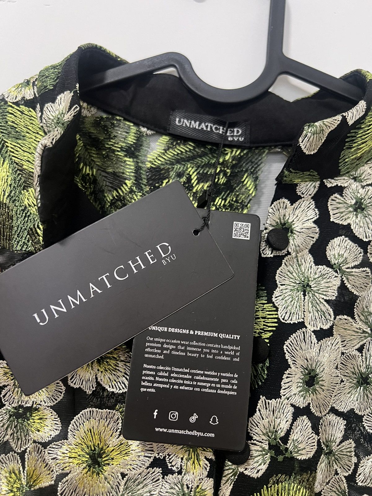 Other Ethera black and green caftan dress Size ONE SIZE - 4 Thumbnail