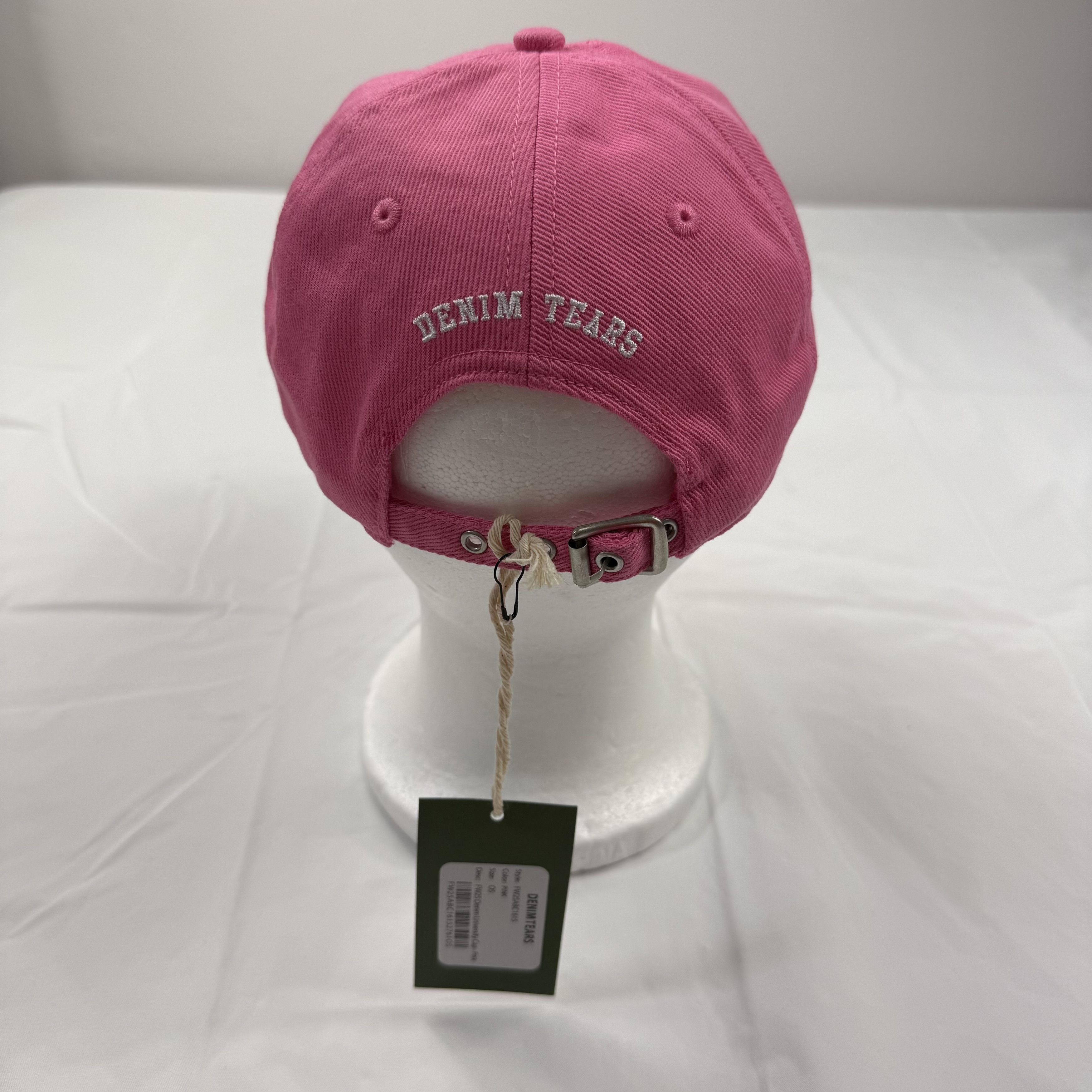 DENIM TEARS Denim Tears Pink FW25 Denim University Cap Rhinestone Size ONE SIZE - 3 Thumbnail