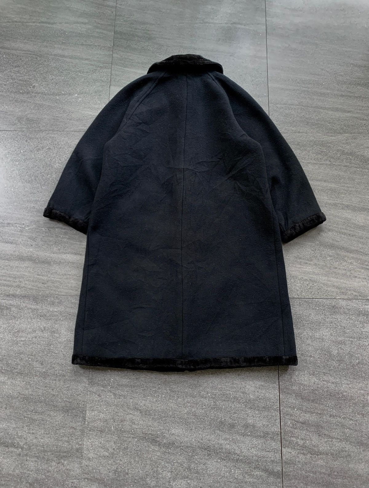 Comme des Garcons FREE TAX! 1991 Heavy Wool Fur Collared Coat Jacket Size US M / EU 48-50 / 2 - 8 Thumbnail