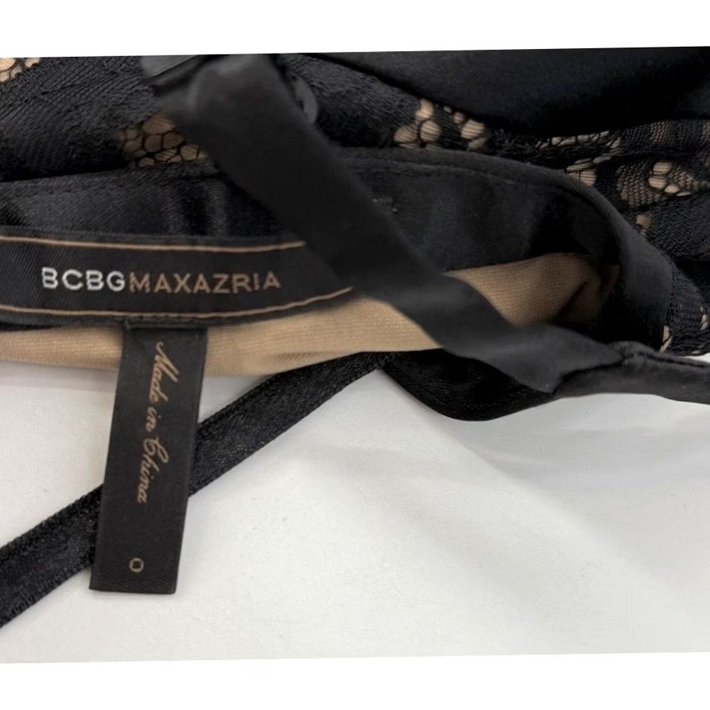 Bcbgmaxazria BCBGMAXAZRIA Dress Womens 0 Black Dark Romantic Lace Mini Whimsigoth Fairy Grunge Size XS / US 0-2 / IT 36-38 - 7 Thumbnail