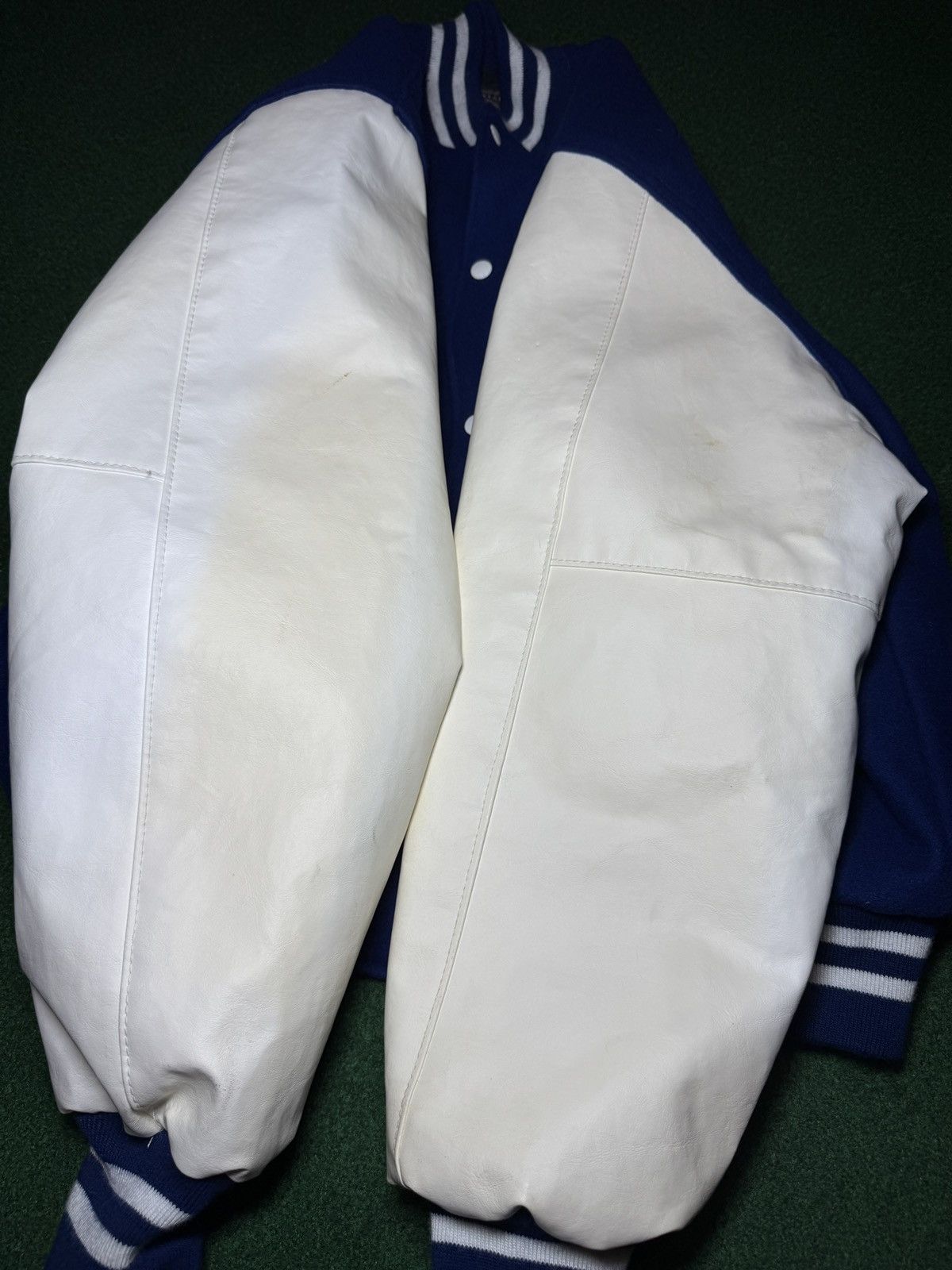 Holloway × Vintage Vintage 90s Fort Levouf Football Blank L/XL Varisty Jacket Size US L / EU 52-54 / 3 - 8 Thumbnail