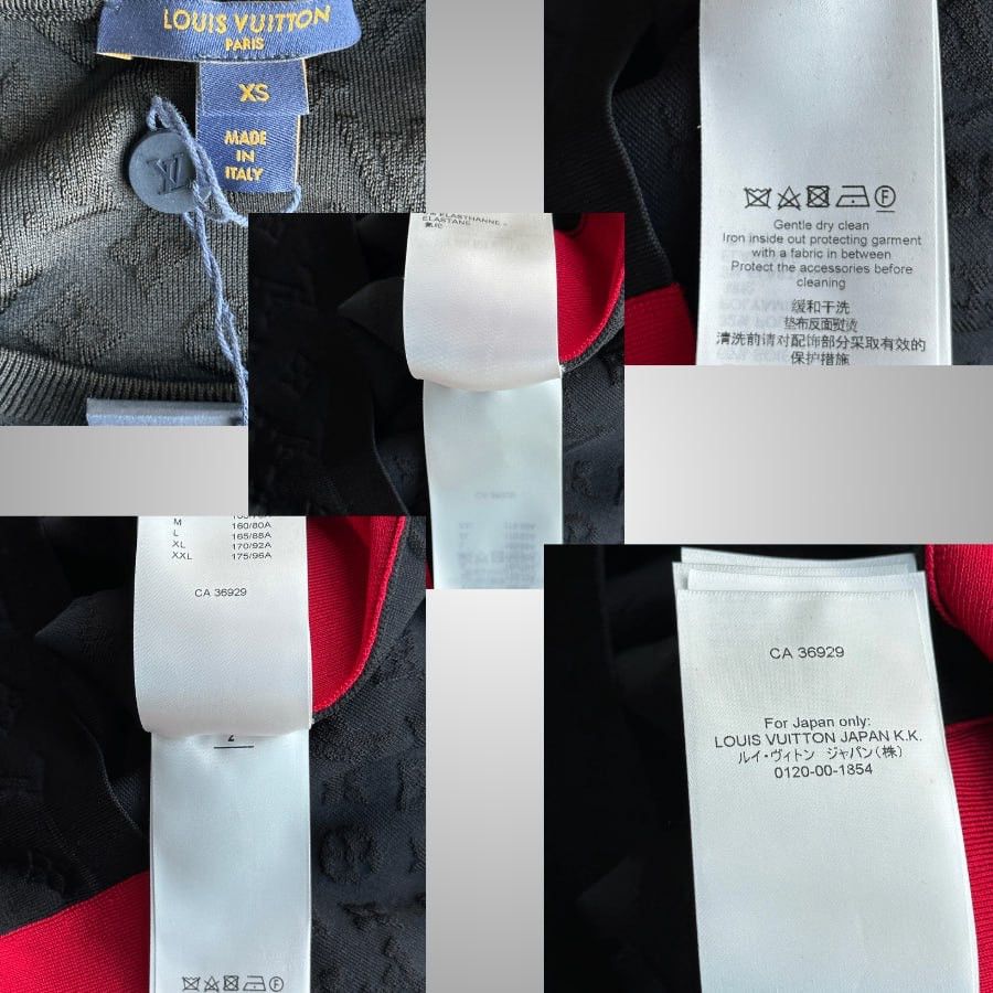Louis Vuitton LOUIS VUITTON BLACK & RED MONOGRAM WOMEN'S SWEATER Size US XS / EU 42 / 0 - 3 Thumbnail