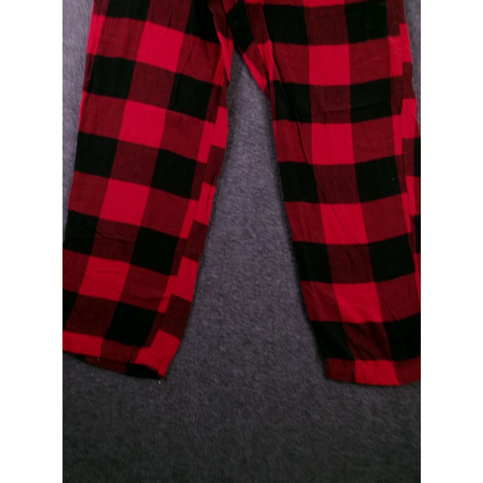 Gap Gap Womens S Buffalo Check Red Black Flannel Lounge Pajama Pants Sleep Pants Elastic Drawstring Pockets Size 28" / US 6 / IT 42 - 3 Thumbnail
