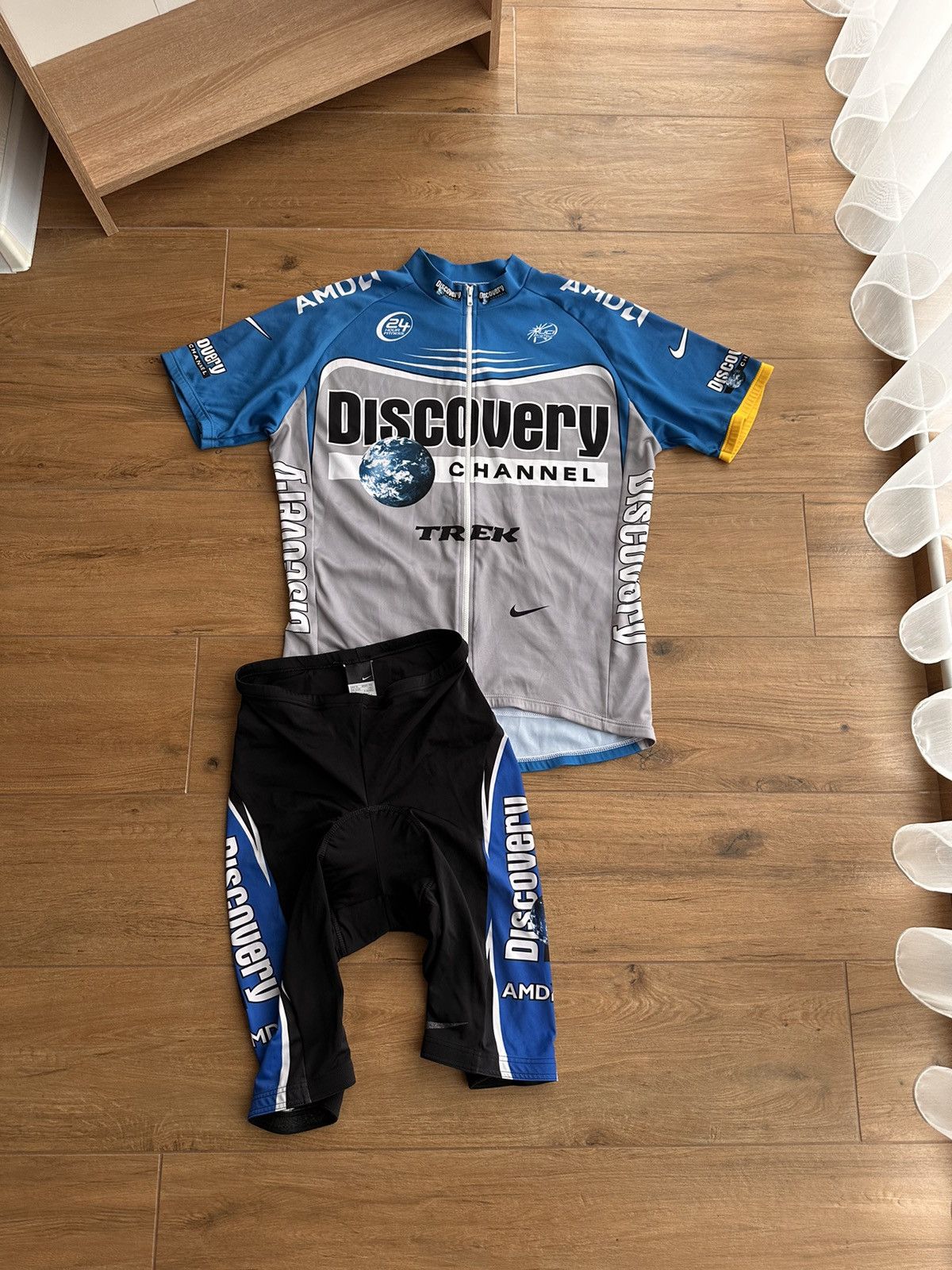 Bicycle × Nike × Vintage Vintage Nike Discovery AMD Trek Cycling Set Size US XL / EU 56 / 4 - 1 Thumbnail