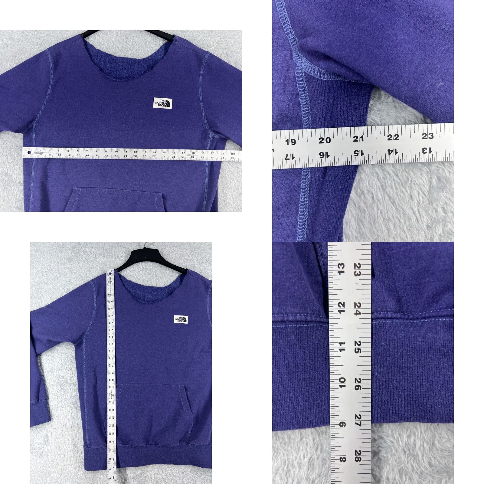 The North Face The North Face Sweater Womens Large Purple Long Sleeve Cotton Blend Jersey READ Size L / US 10 / IT 46 - 8 Thumbnail