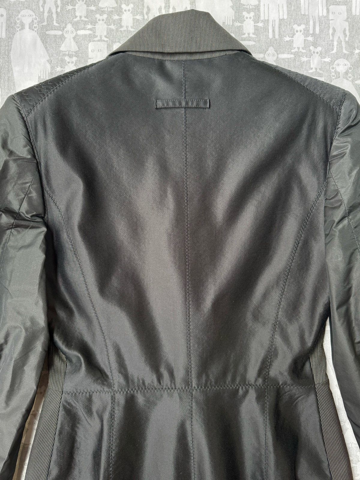 Jean Paul Gaultier Jean Paul Gaultier AW89 Inside-Out Corset Nylon Wool Coat Size M / US 6-8 / IT 42-44 - 5 Thumbnail