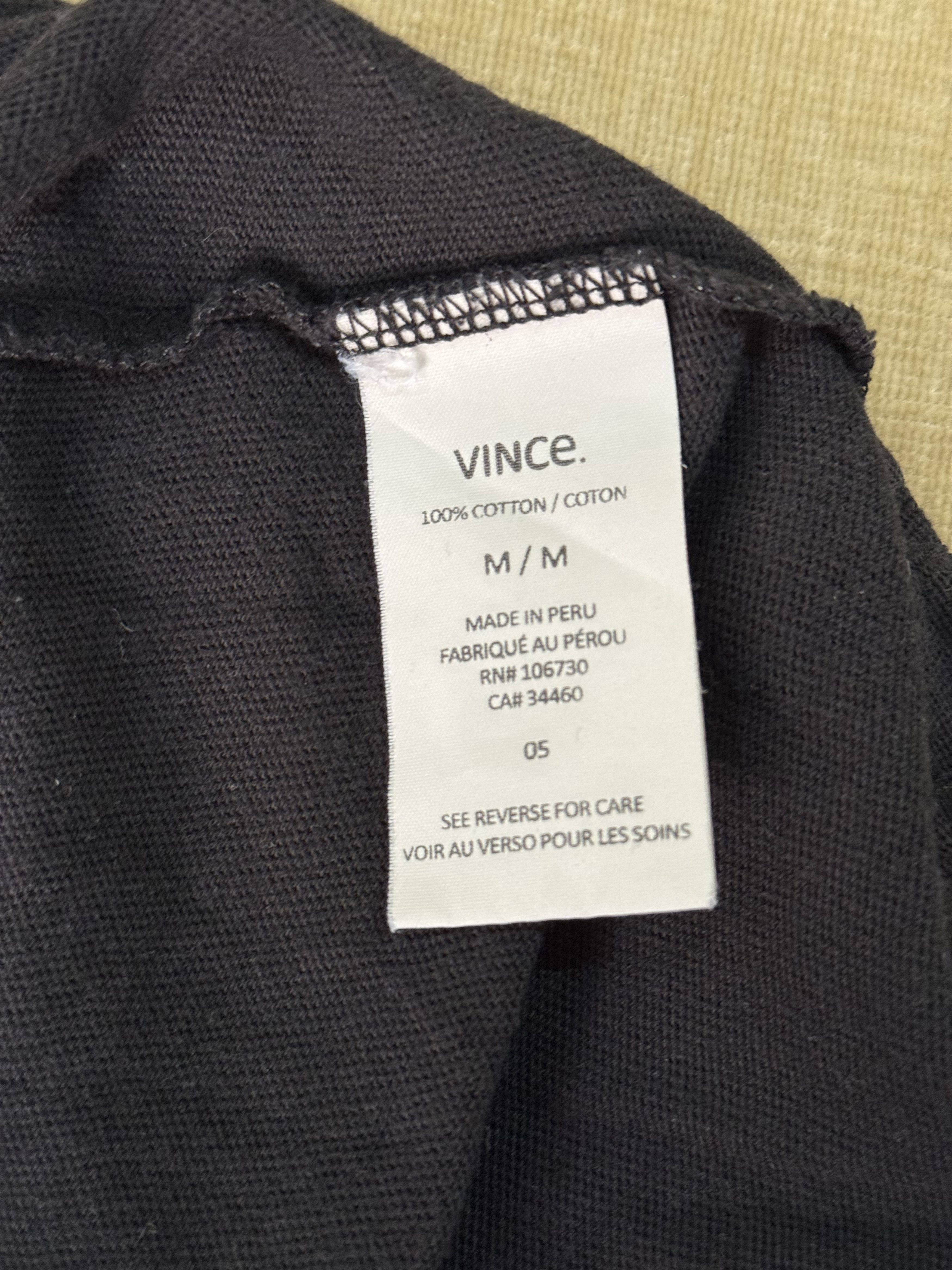 Vince Black Vince Henley Size US M / EU 48-50 / 2 - 6 Thumbnail