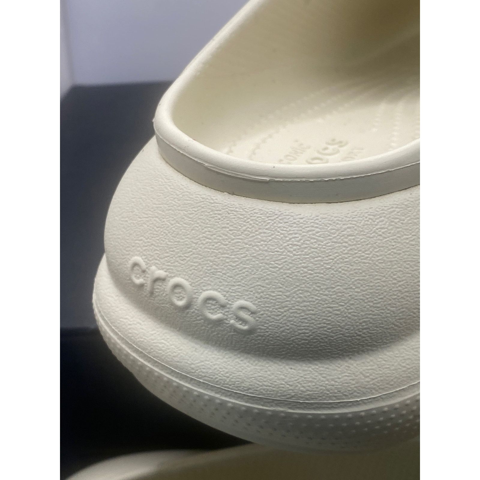Crocs Crocs Crush Slide Bone Ivory Slip On 208731-2Y2 m7/w9 Size US 9 / IT 39 - 10 Thumbnail