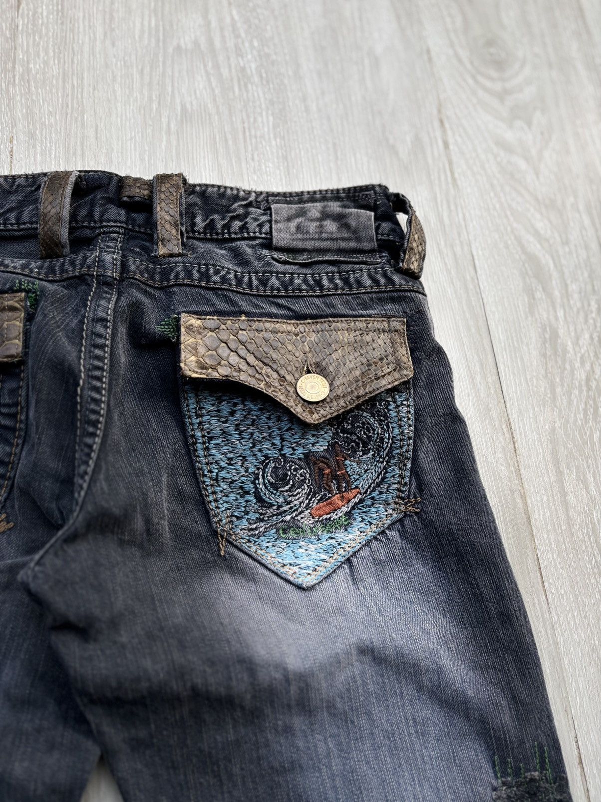 Japanese Brand C17 laceup flare jeans Size US 28 / EU 44 - 7 Thumbnail